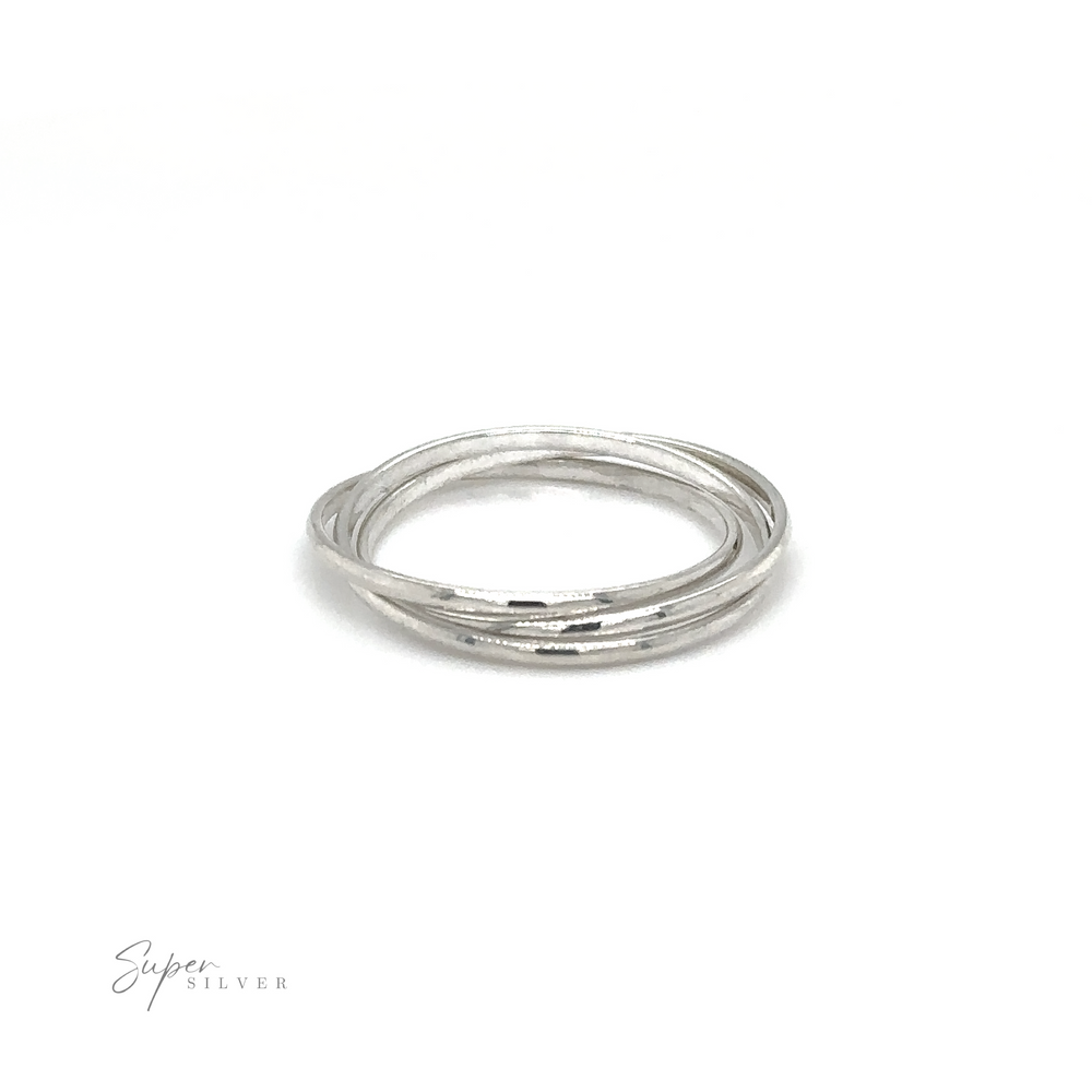 
                  
                    Three Ring Rolling Bands on a white background, representing devotion and symbolism.
                  
                