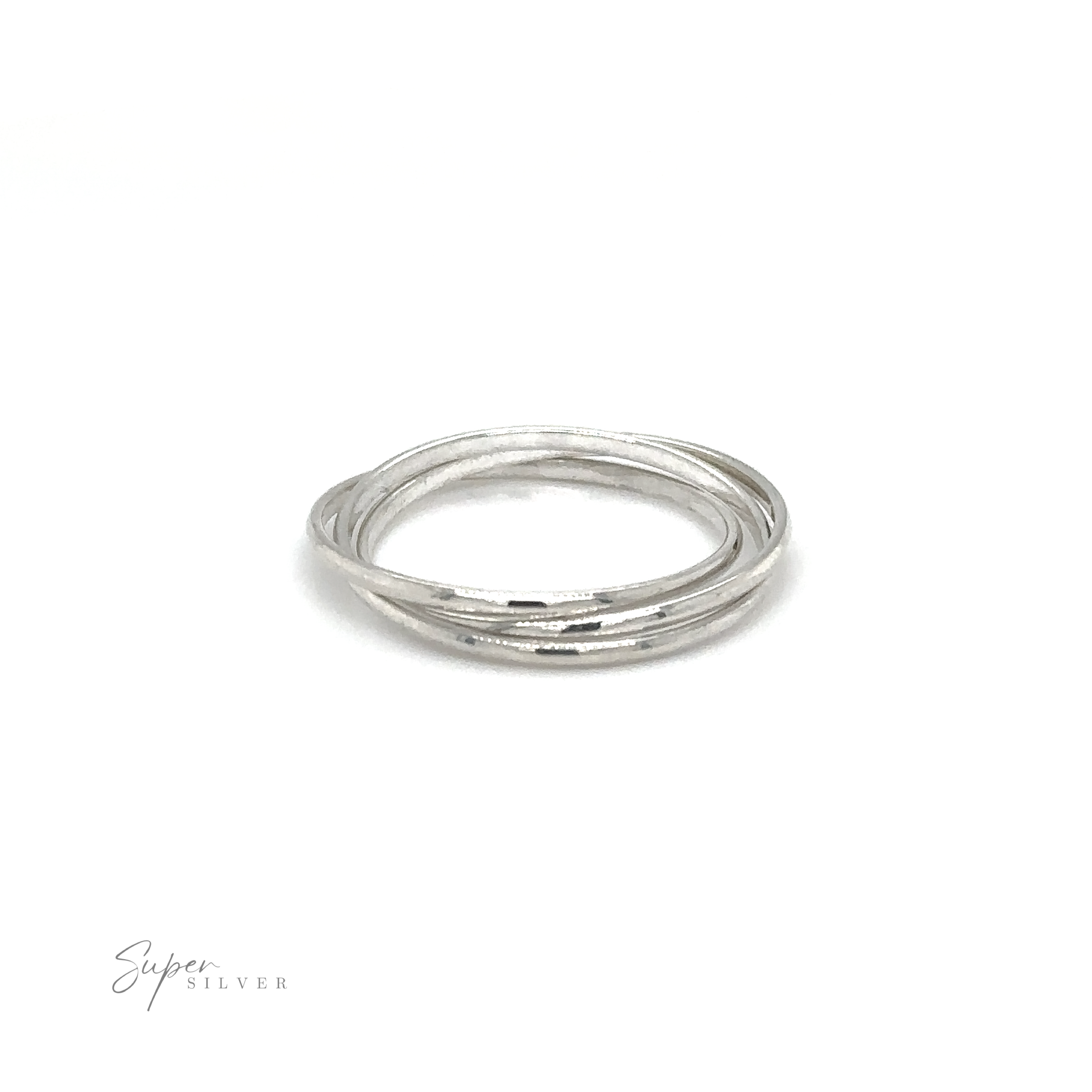 Three Ring Rolling Bands on a white background, representing devotion and symbolism.