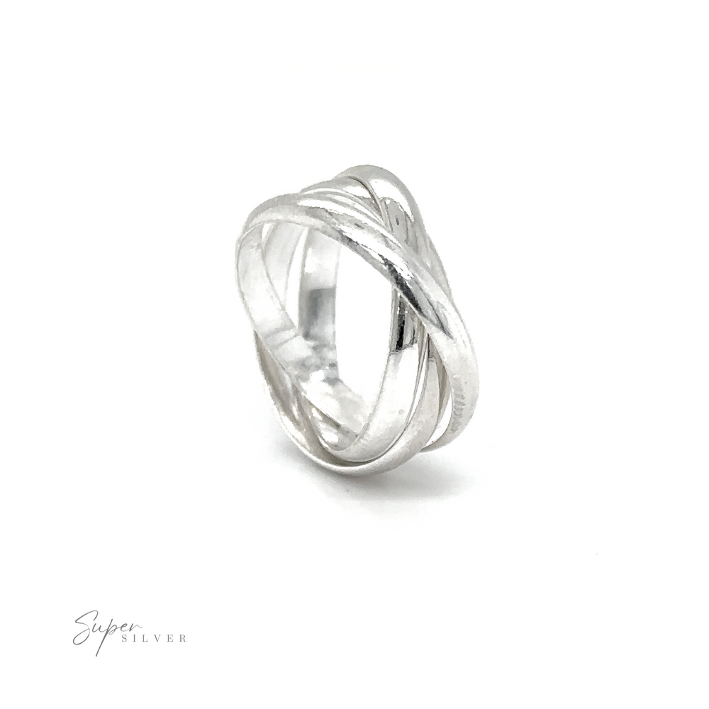 
                  
                    A Three Ring Rolling Bands with a twisted design, symbolizing devotion.
                  
                