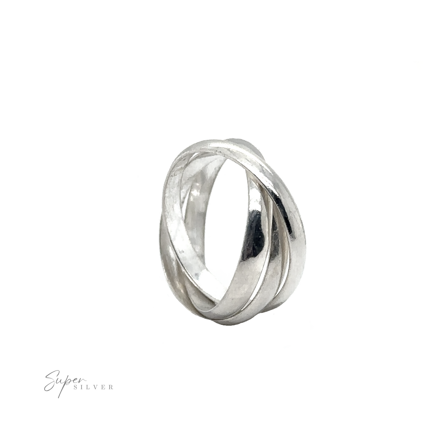 
                  
                    A silver Three Ring Rolling Bands symbolizing devotion.
                  
                