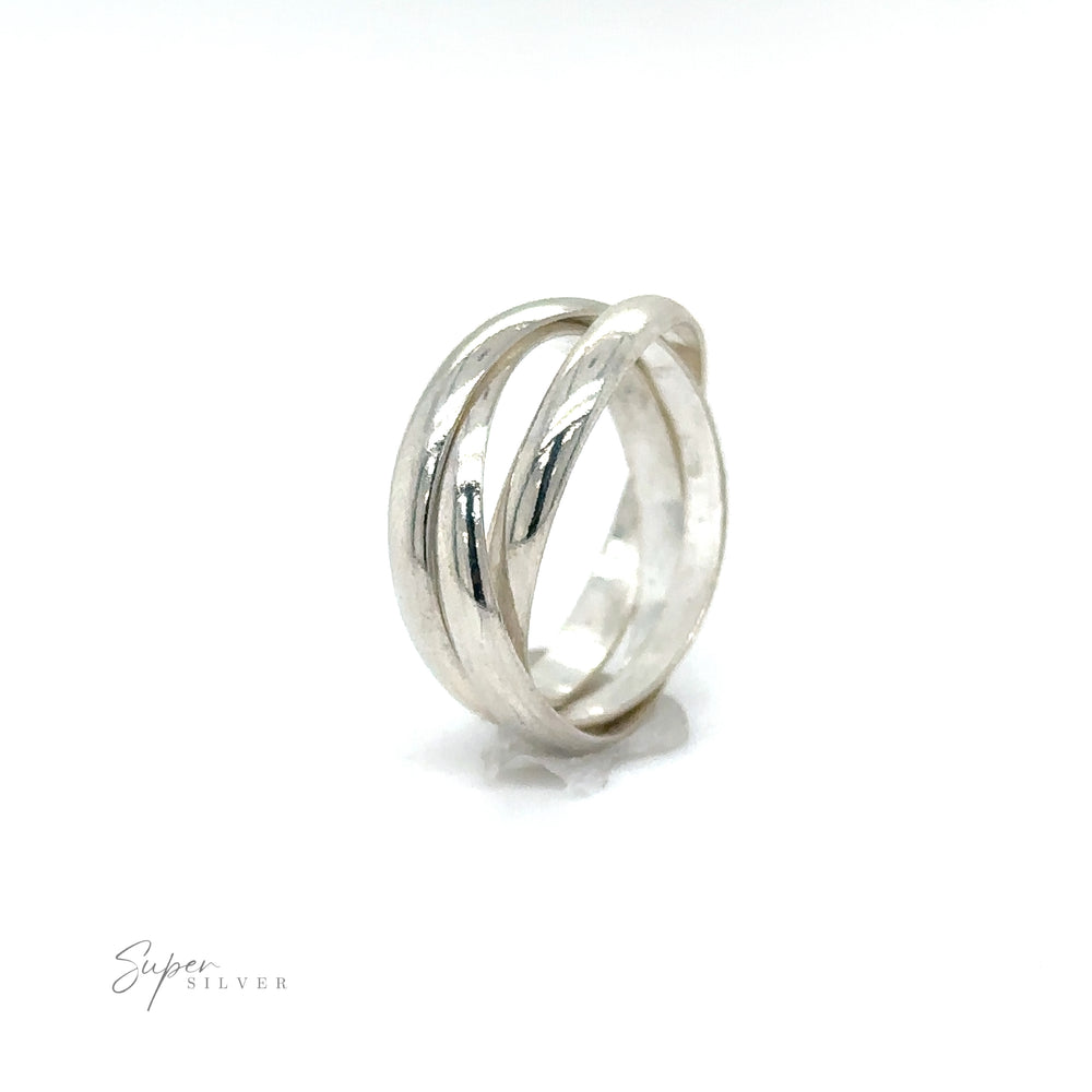 
                  
                    A symbolism-rich Three Ring Rolling Bands on a white background, representing devotion.
                  
                