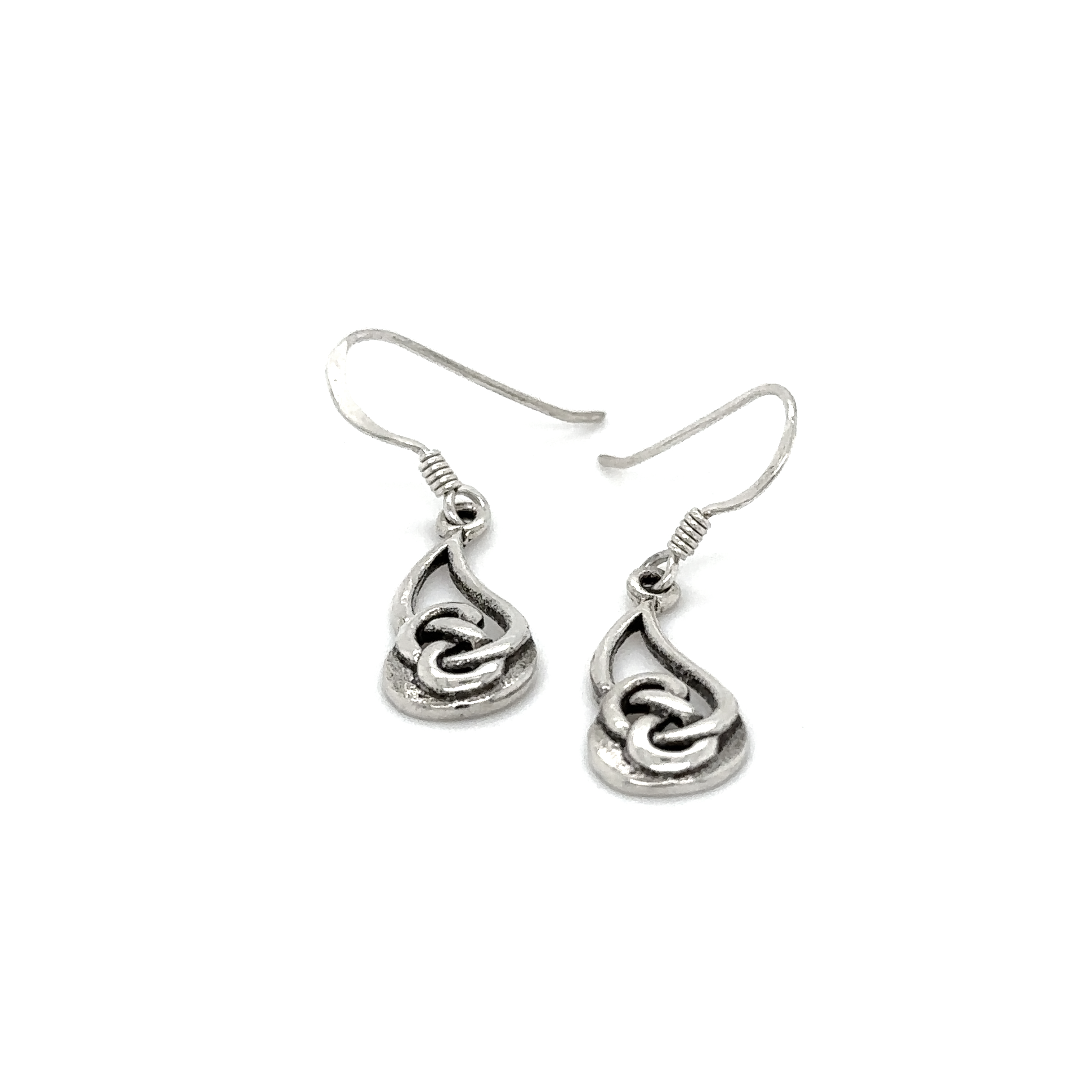 A pair of Super Silver Celtic Style earrings, perfect as a thoughtful gift for special events.