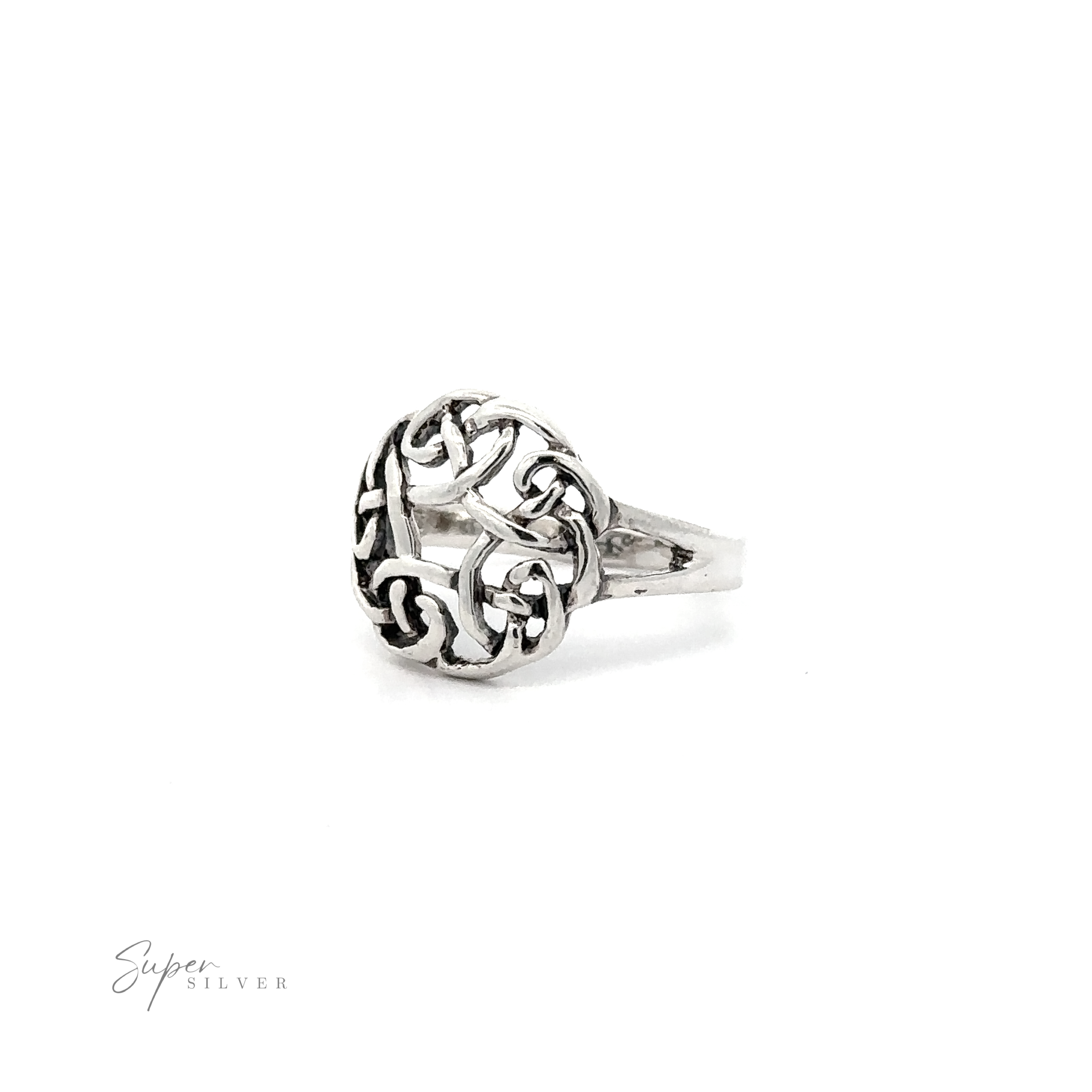 A .925 sterling silver Celtic Knot Ring.