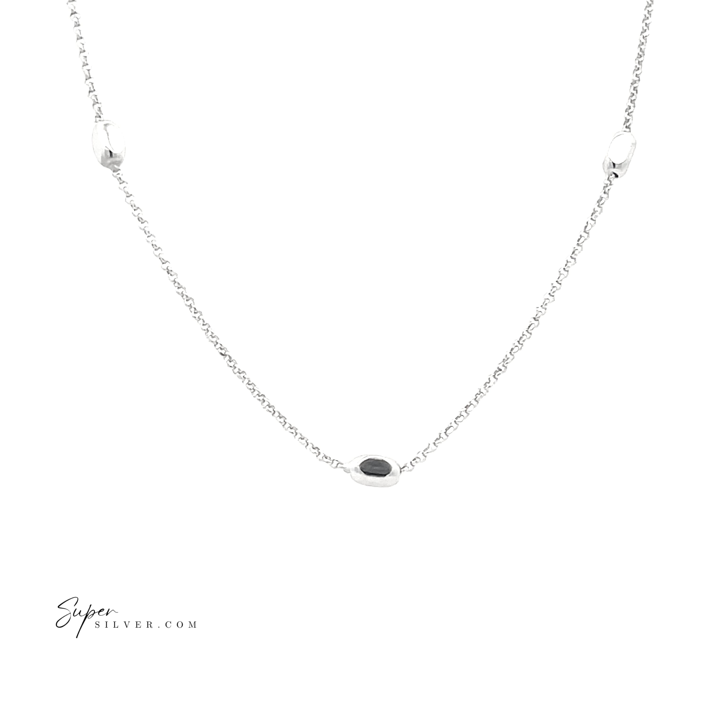 Silver Nugget Necklaces