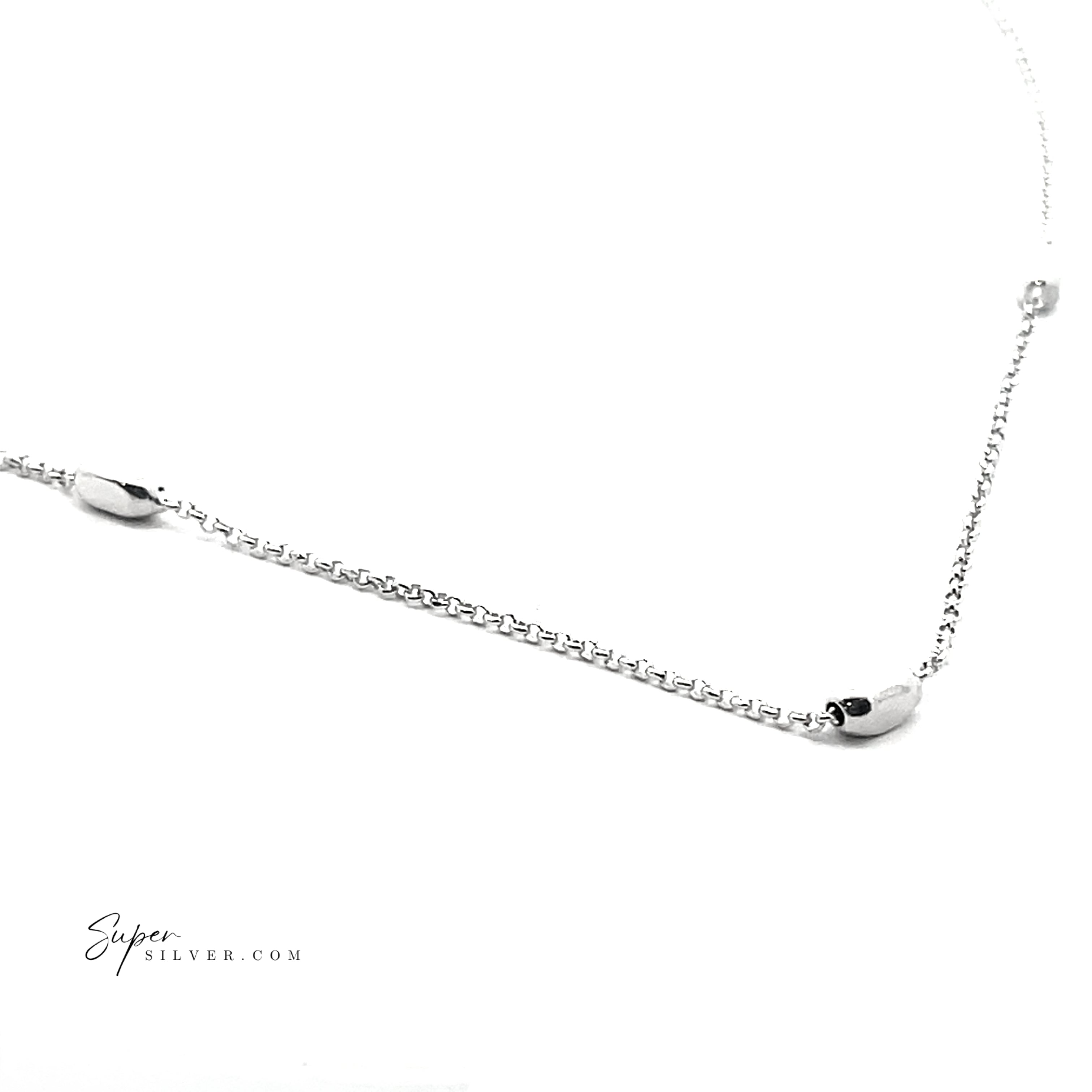 Silver Nugget Necklaces