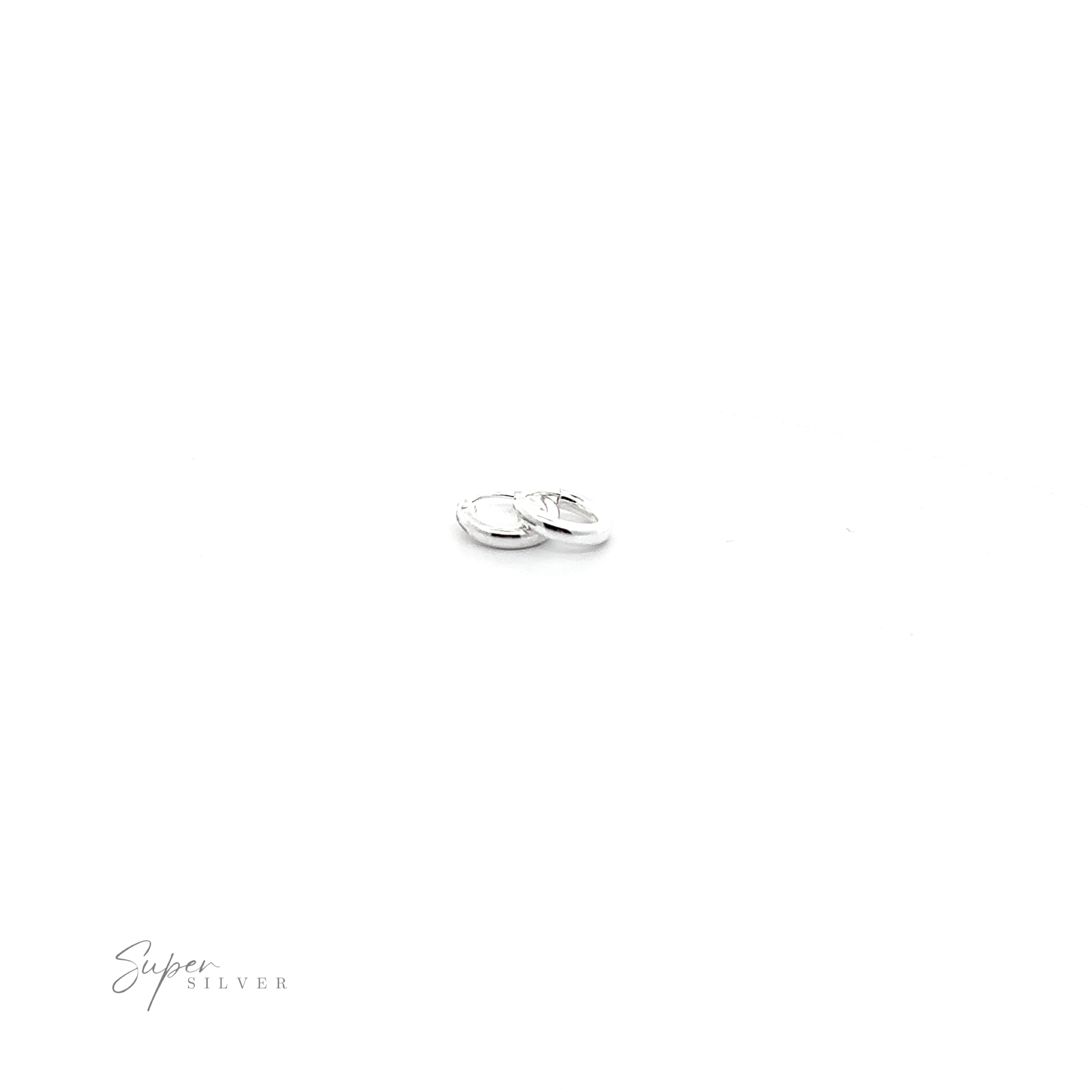 A versatile 2.5mm Infinity Hoops on a white background.