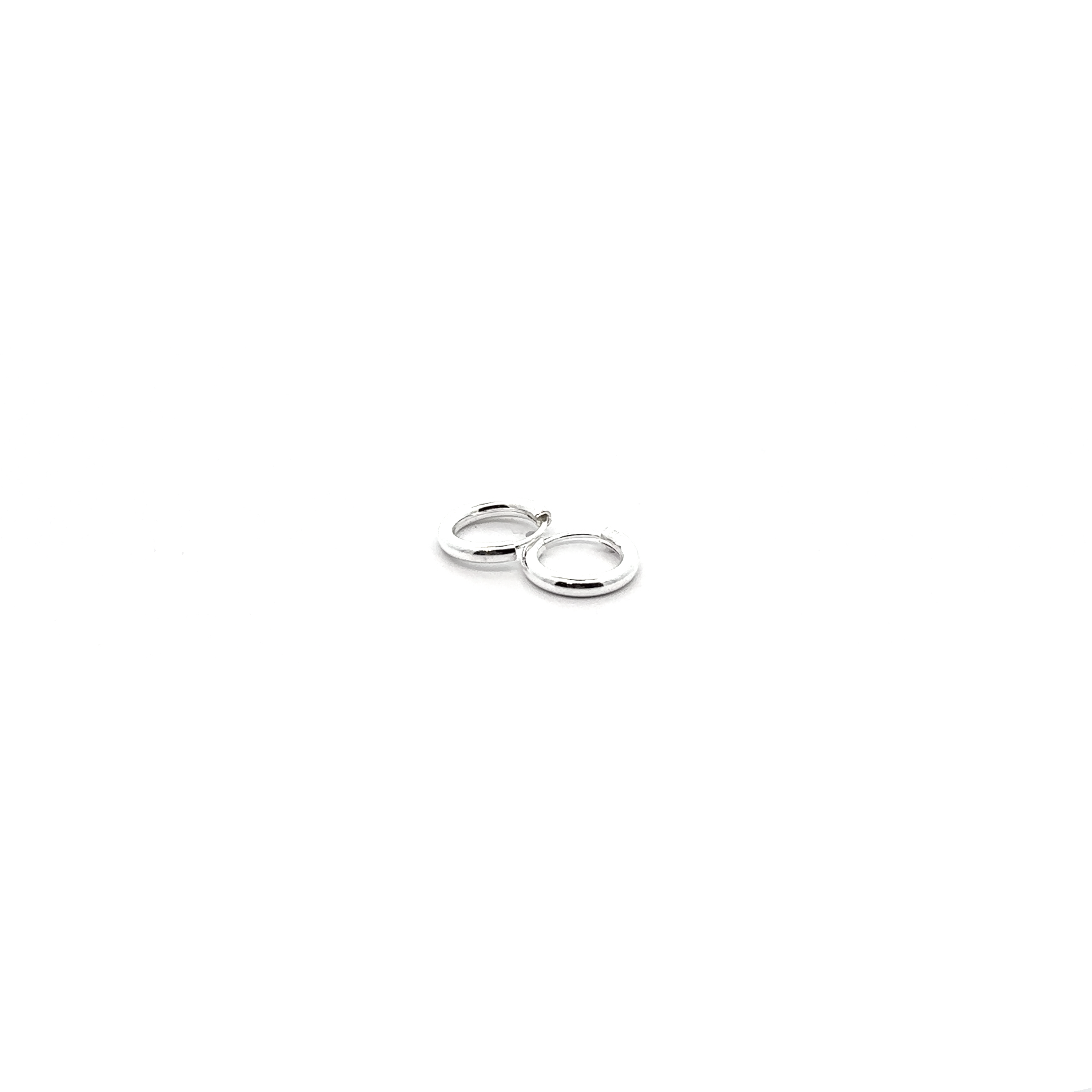 A versatile pair of 2mm Infinity Hoops with a minimalist flair, presented on a white background.