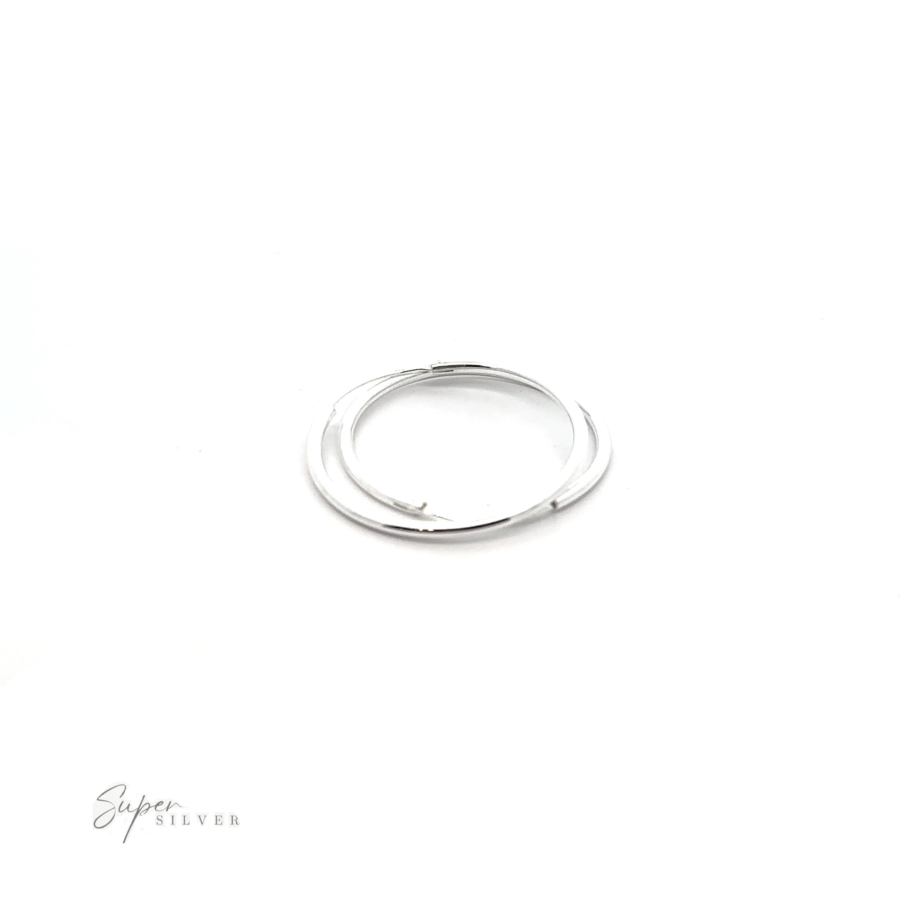 Versatile 2mm Infinity Hoops on a white background.