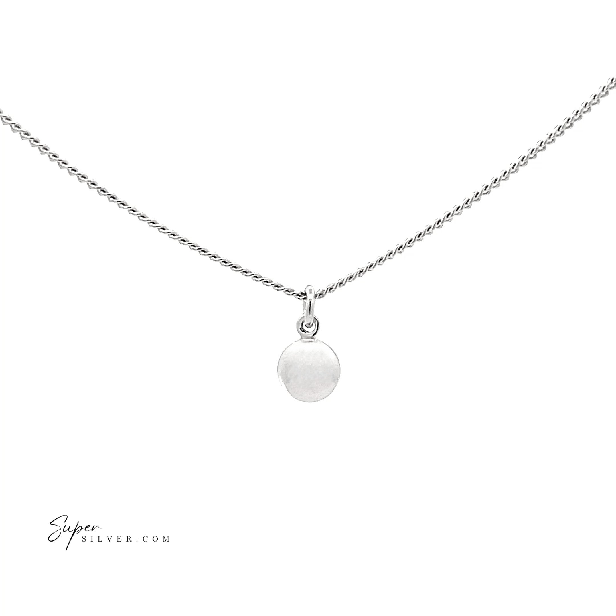 Dainty Disk Necklace