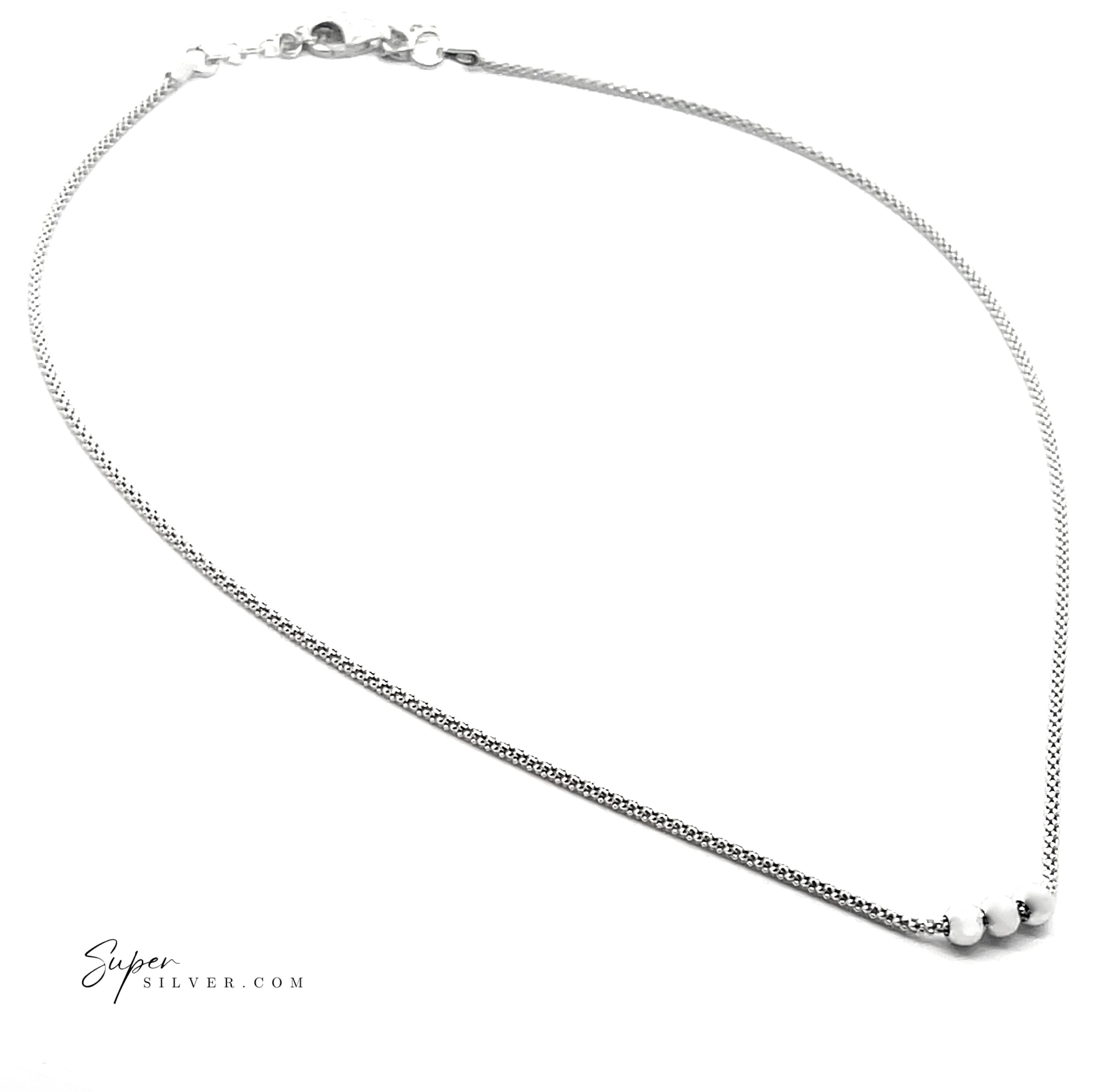 Elegant Three Bead Necklace