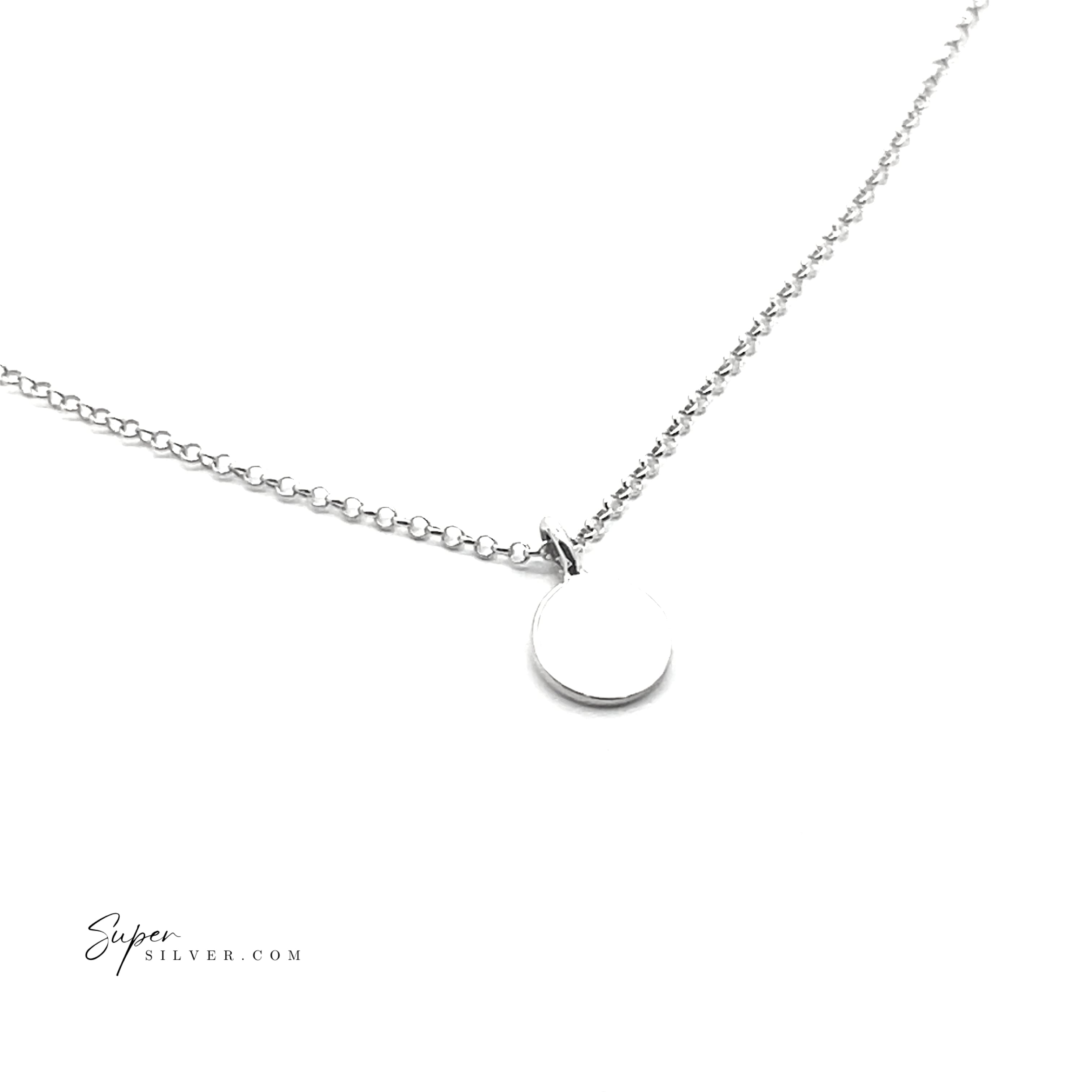 Flat Disk Necklace