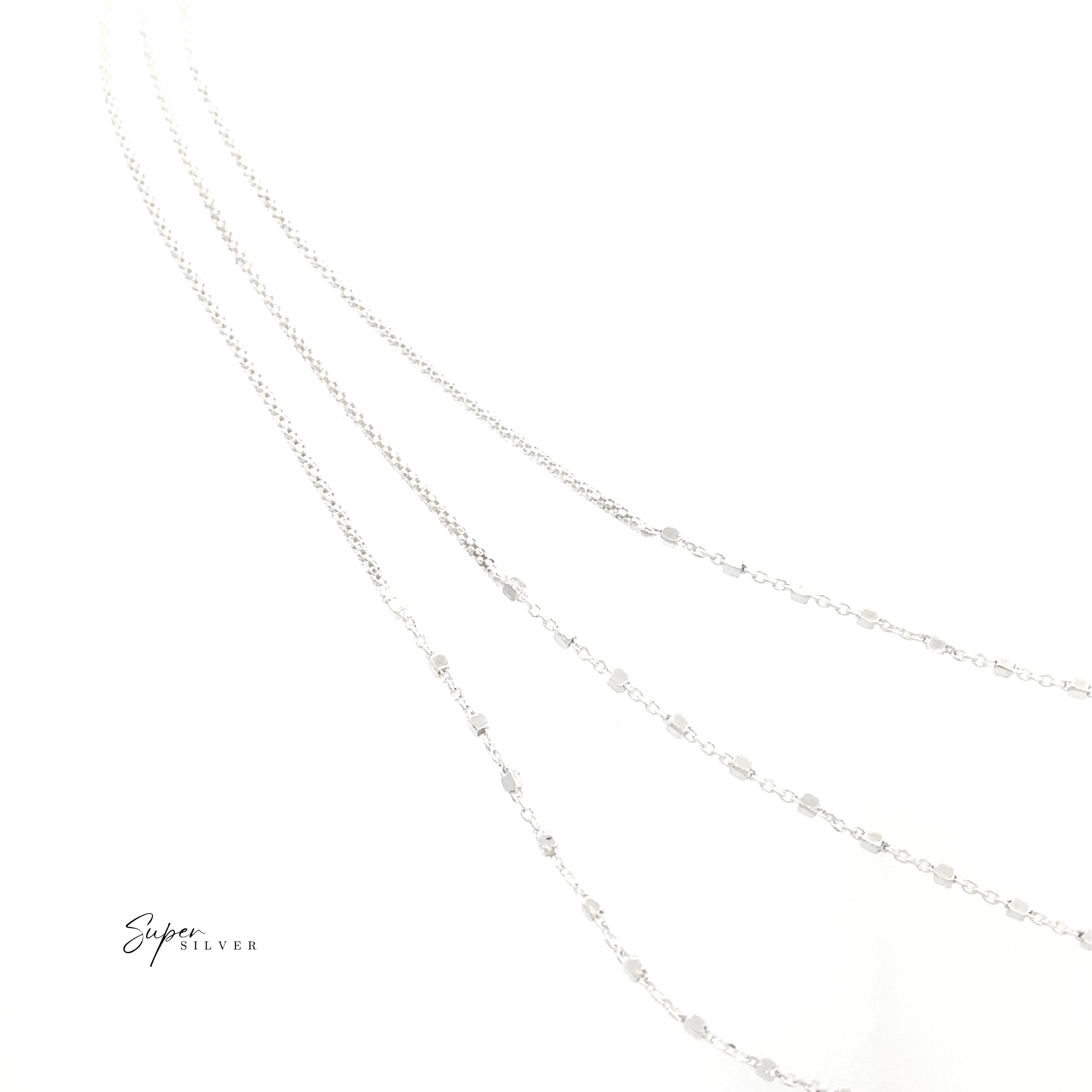Silver Italian Cascade Necklace