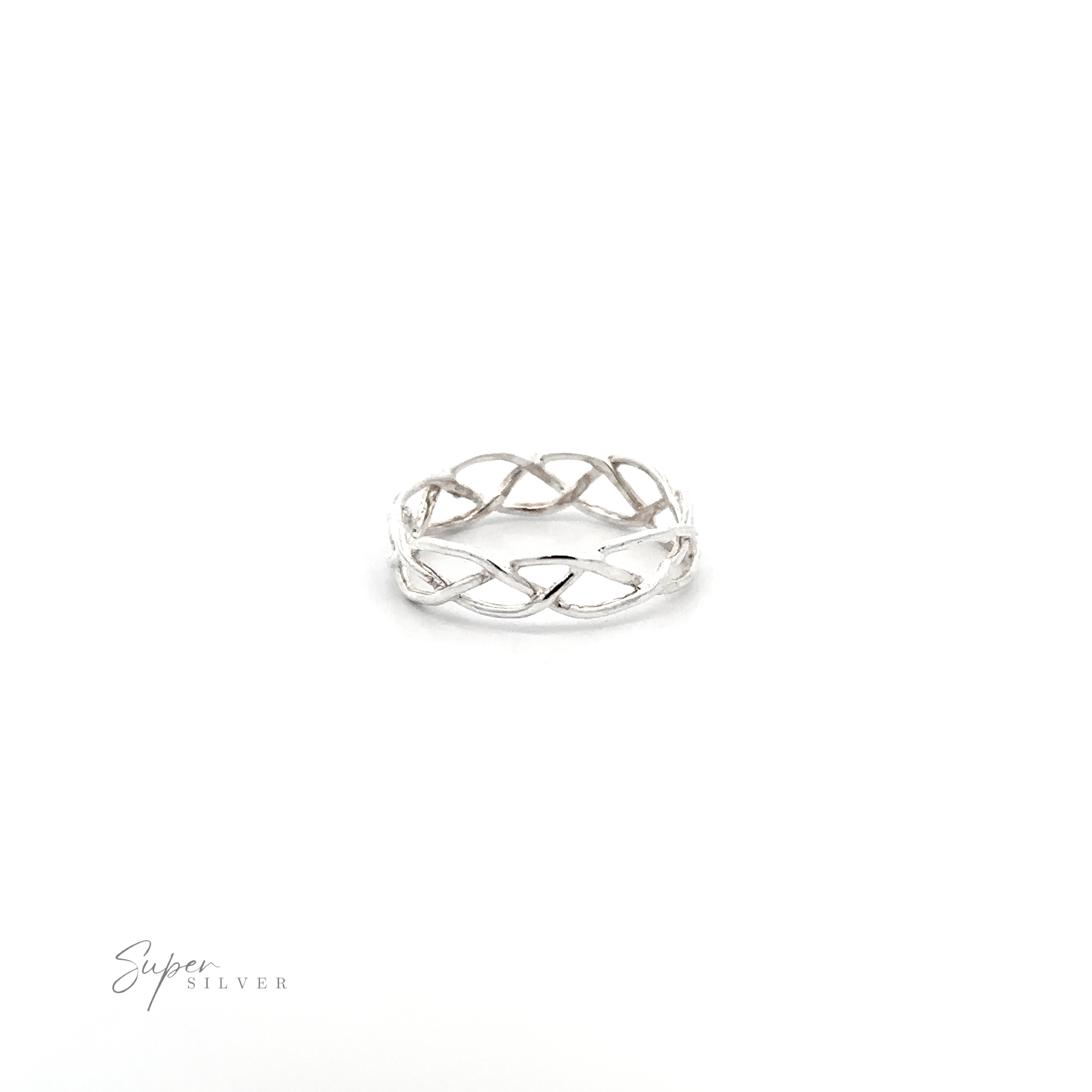 A Freestyle Band with Open Pattern ring.