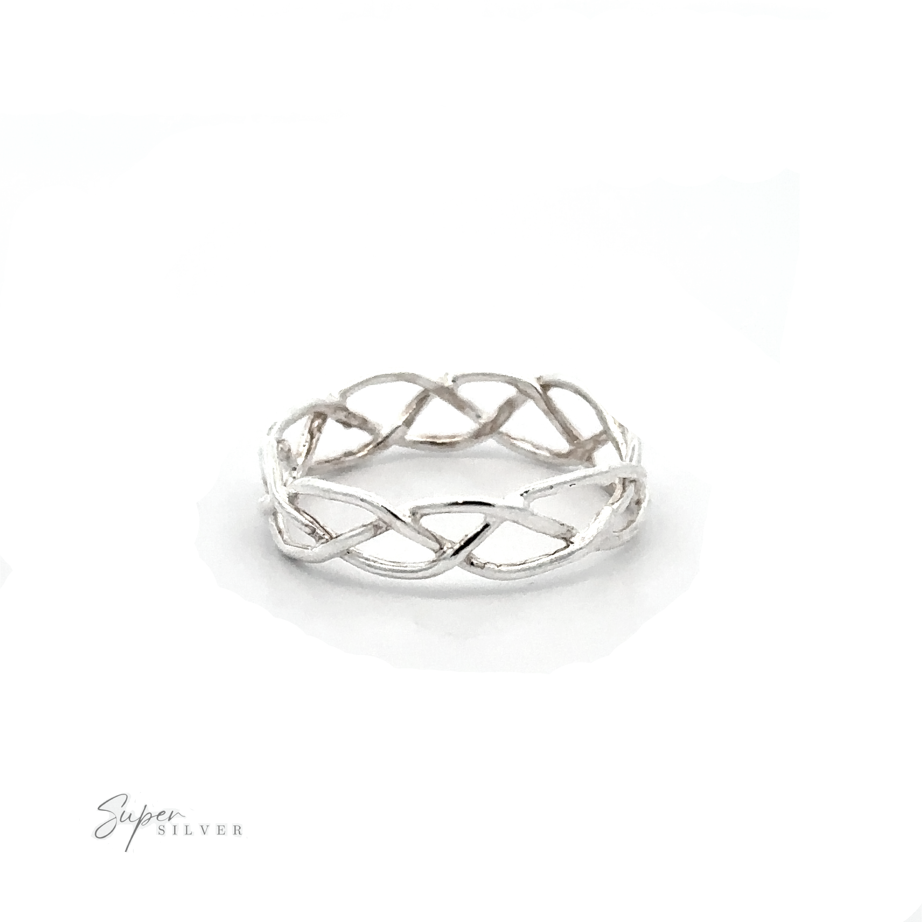 A Freestyle Band with Open Pattern ring.