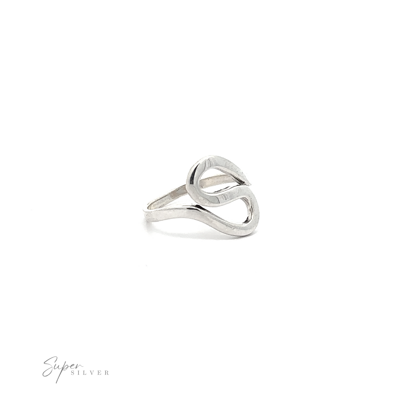 
                  
                    A Sterling Silver Squiggle Ring with a squiggle pattern.
                  
                