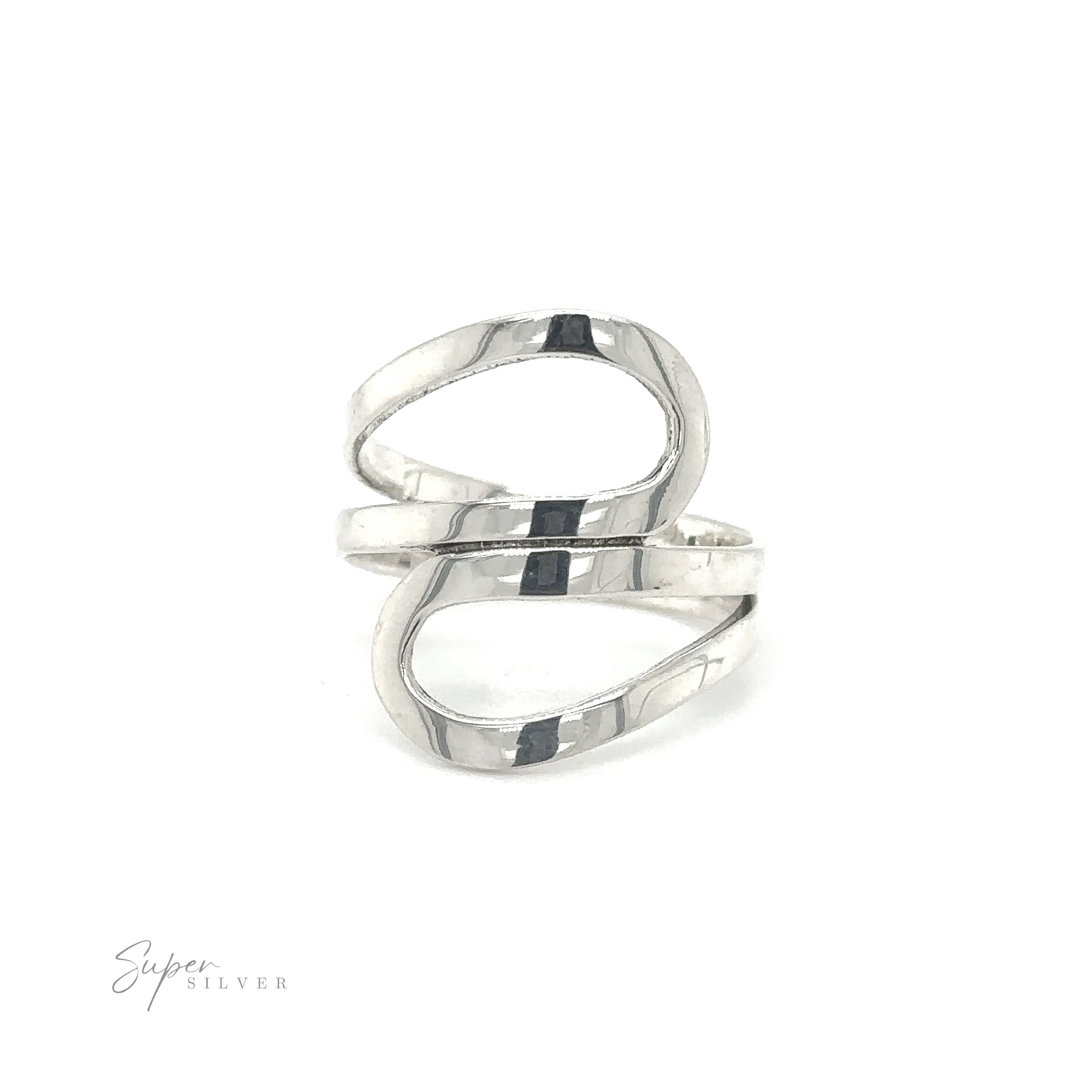A versatile Freestyle Loop Ring with an oblong shape.