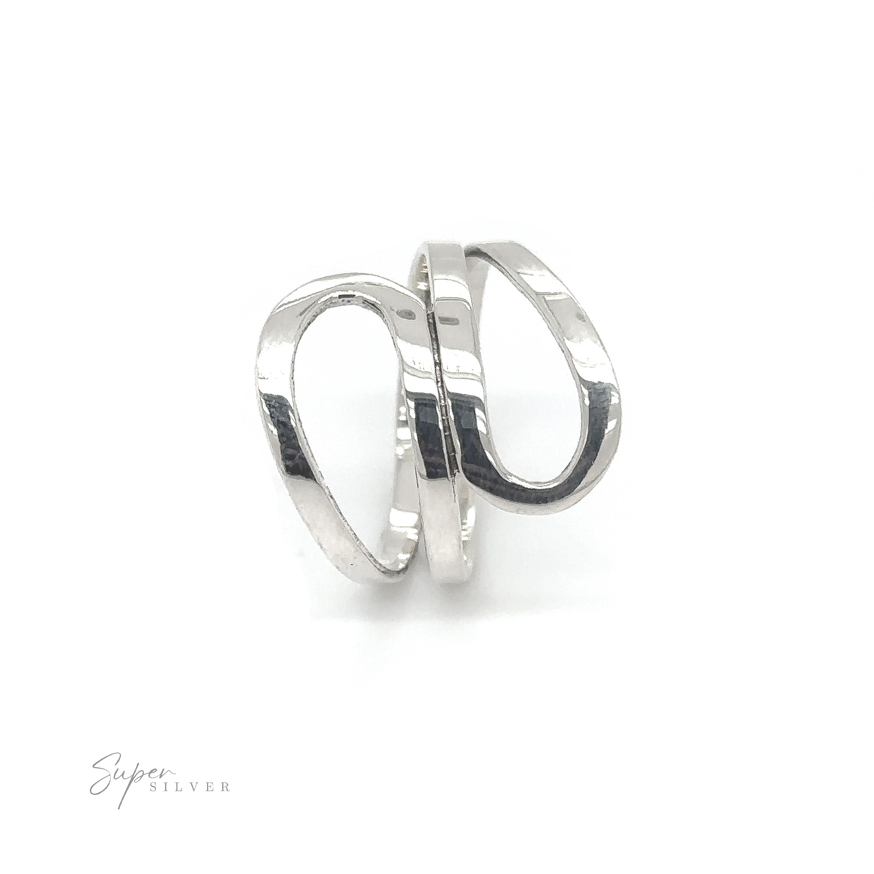 A versatile Freestyle Loop Ring with a curved design.