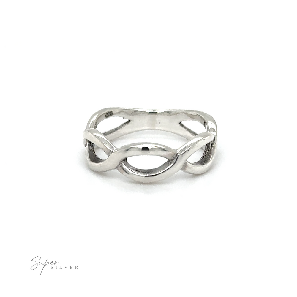 A Twisted Silver Band with timeless elegance.