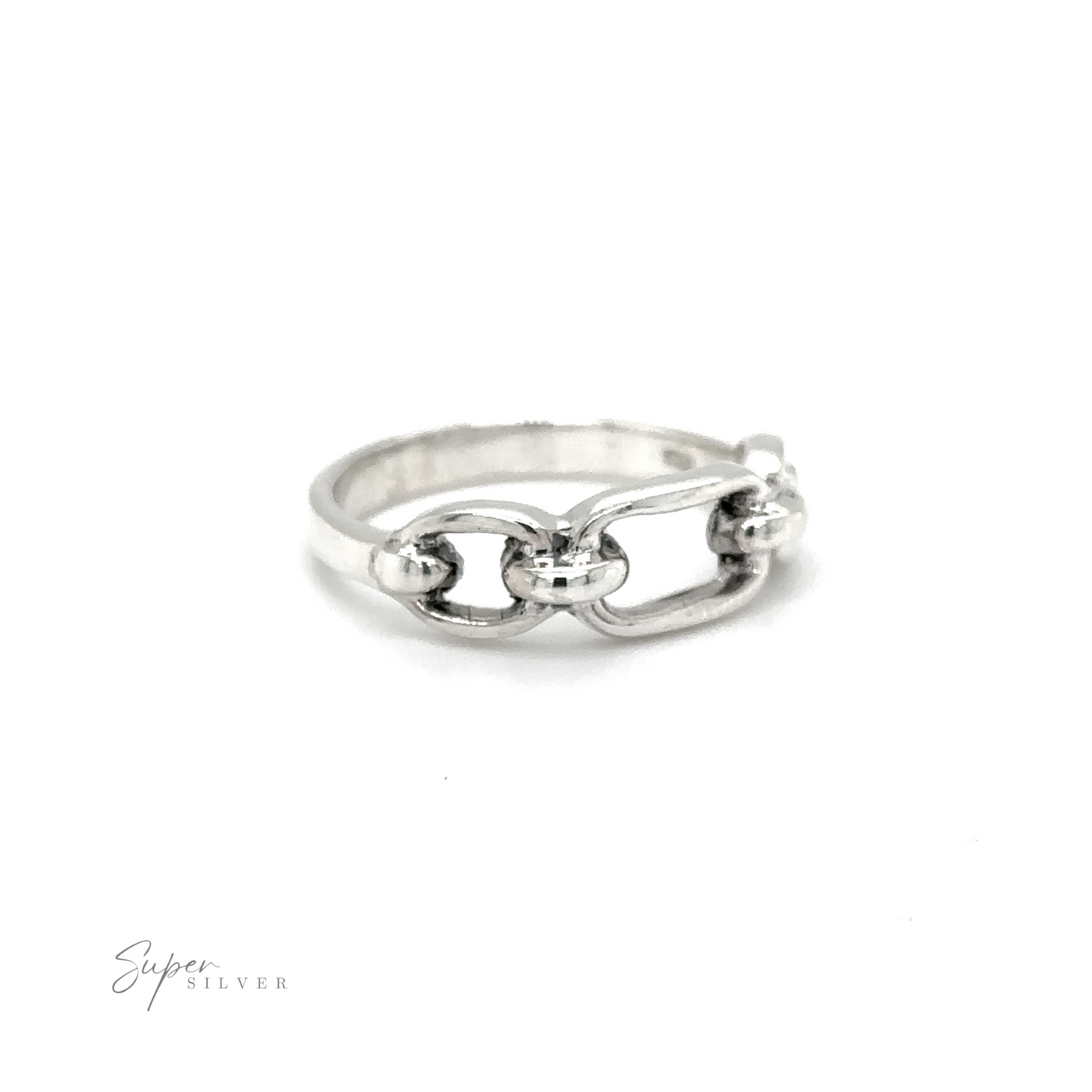 
                  
                    This Thick Chain Link Ring from Super Silver features a chain link design, perfect for adding versatility to your accessories collection. Crafted from sterling silver, this Thick Chain Link Ring effortlessly combines contemporary style with timeless elegance.
                  
                