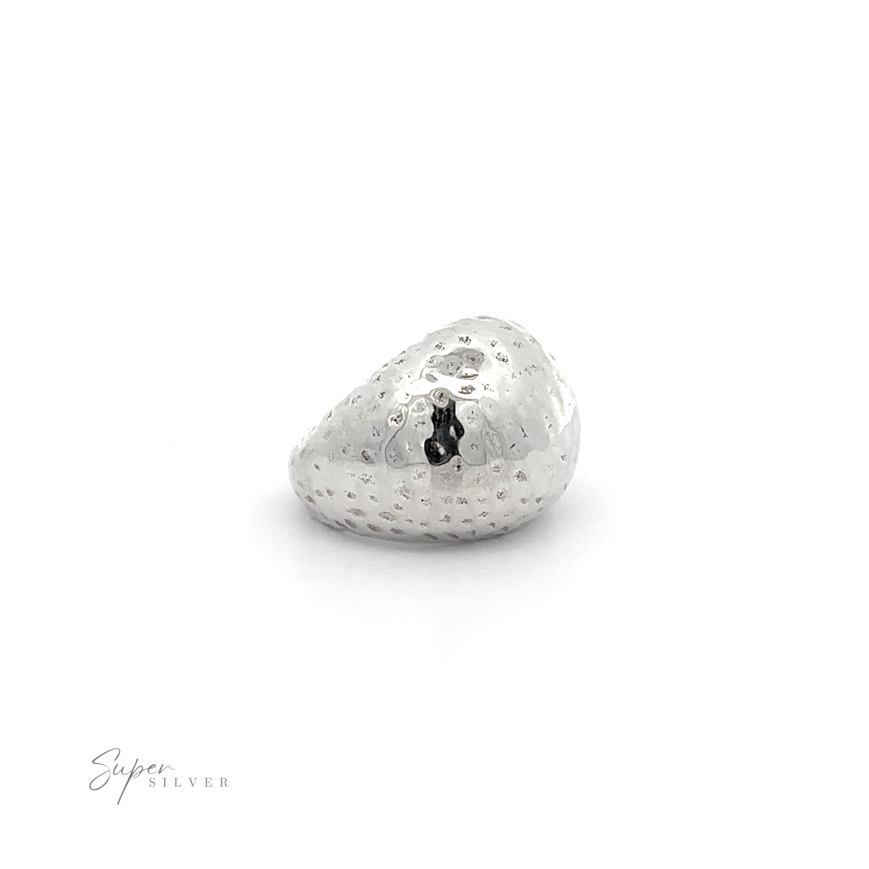 A Statement Hammered Ring on a white background.