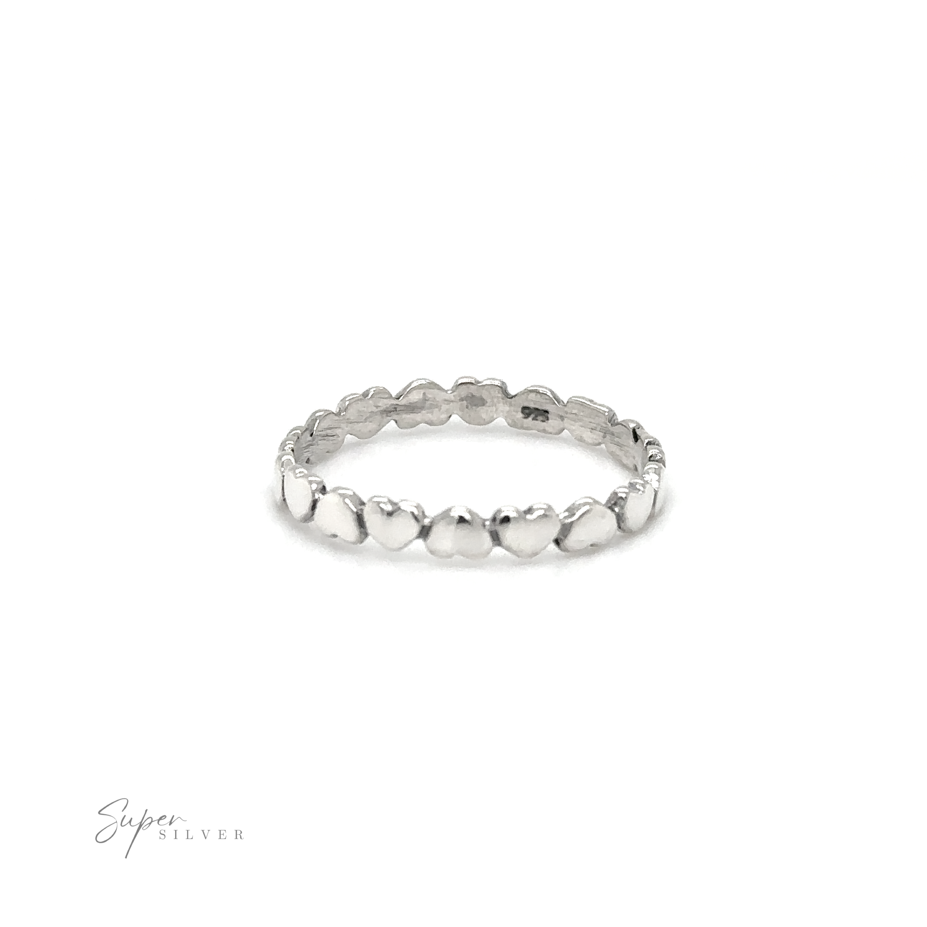 A Hearts Band With Alternating Pattern.