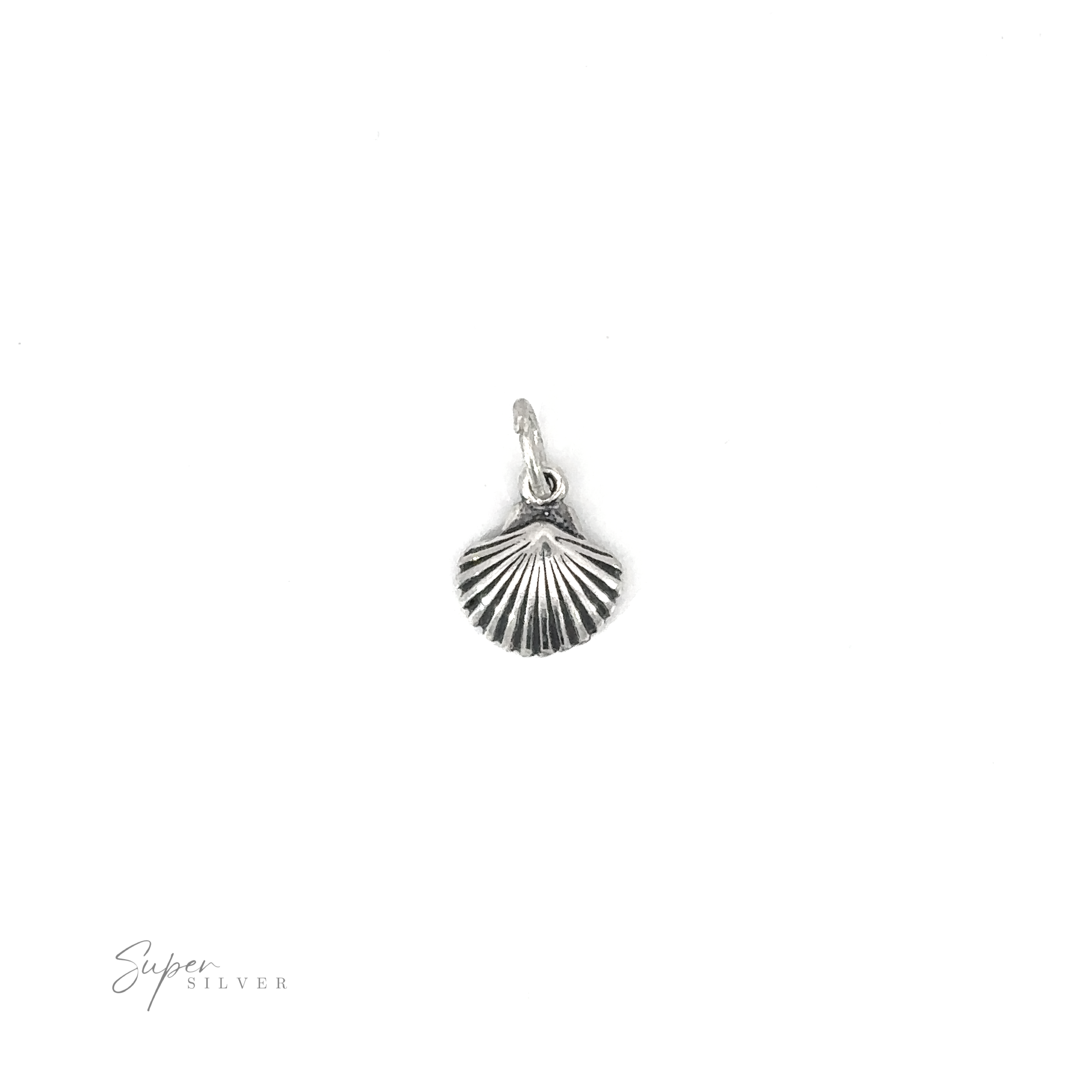 Seashell Charm pendant on a white background.