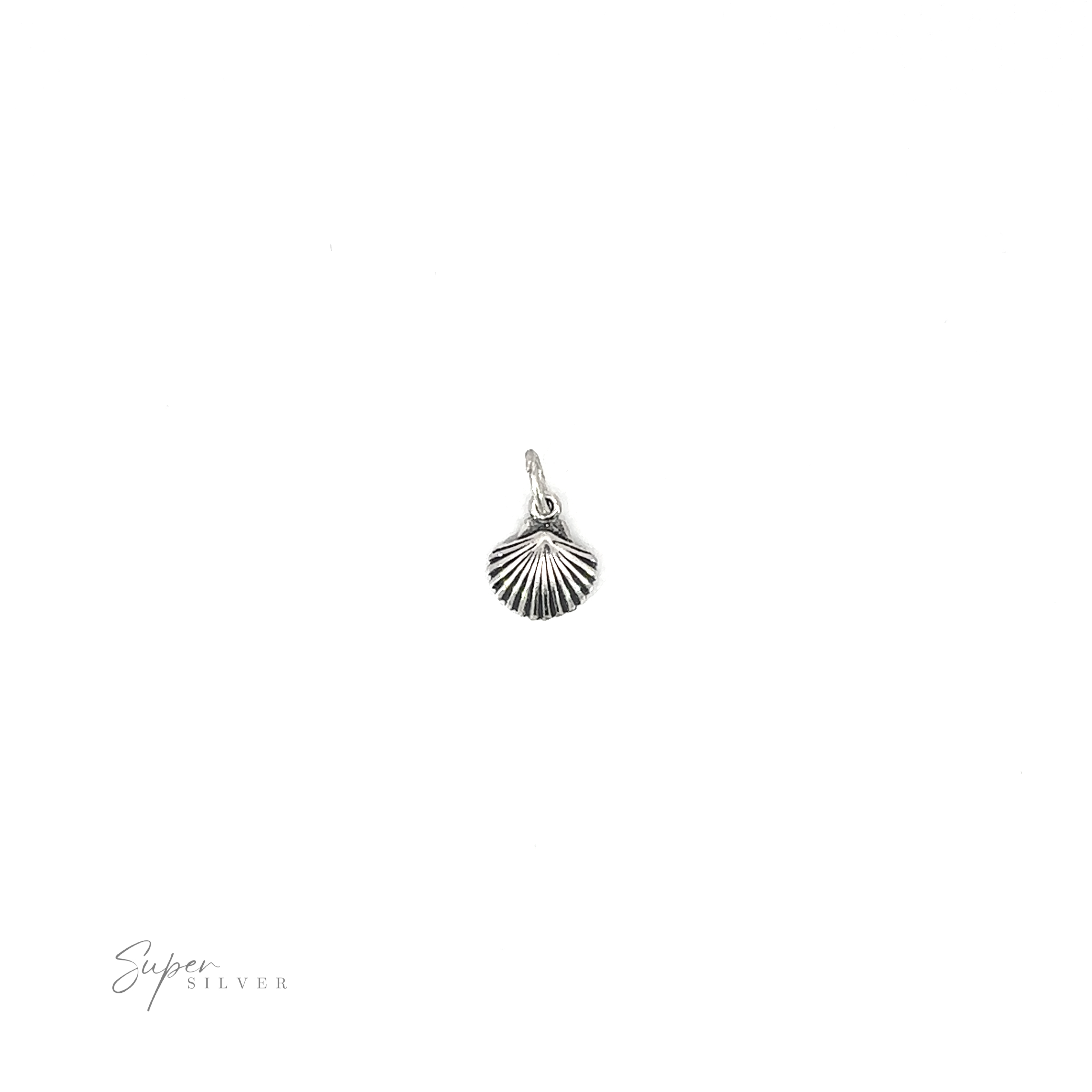 Seashell Charm pendant on a white background.