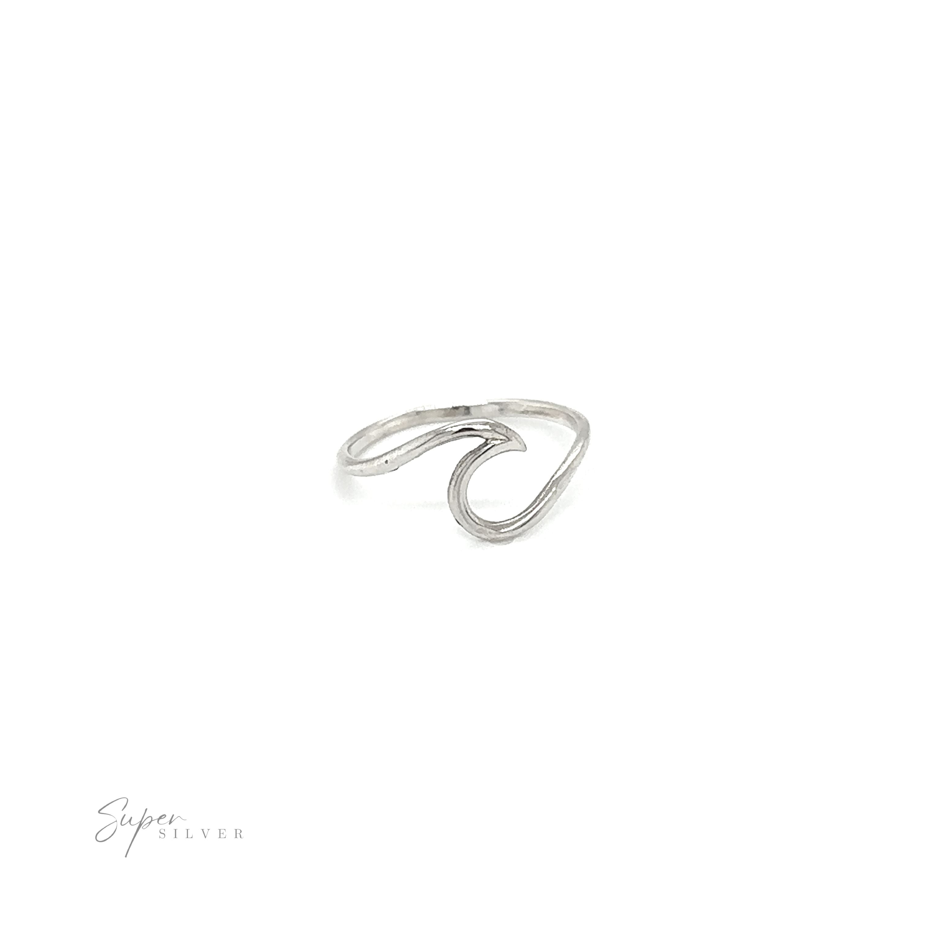 A Smooth Crashing Wire Wave Ring.