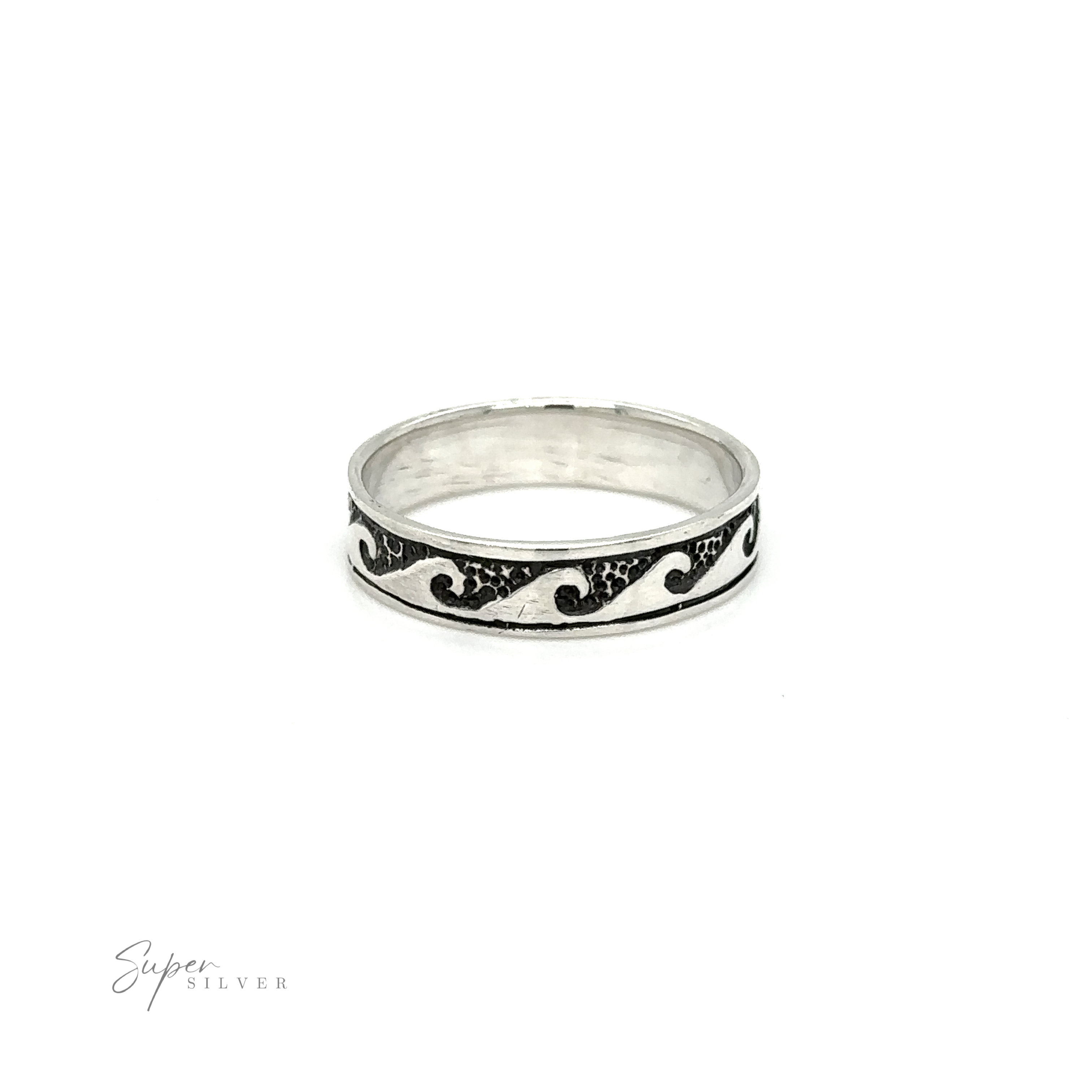 A 4mm Wave Band for men featuring black and white designs.