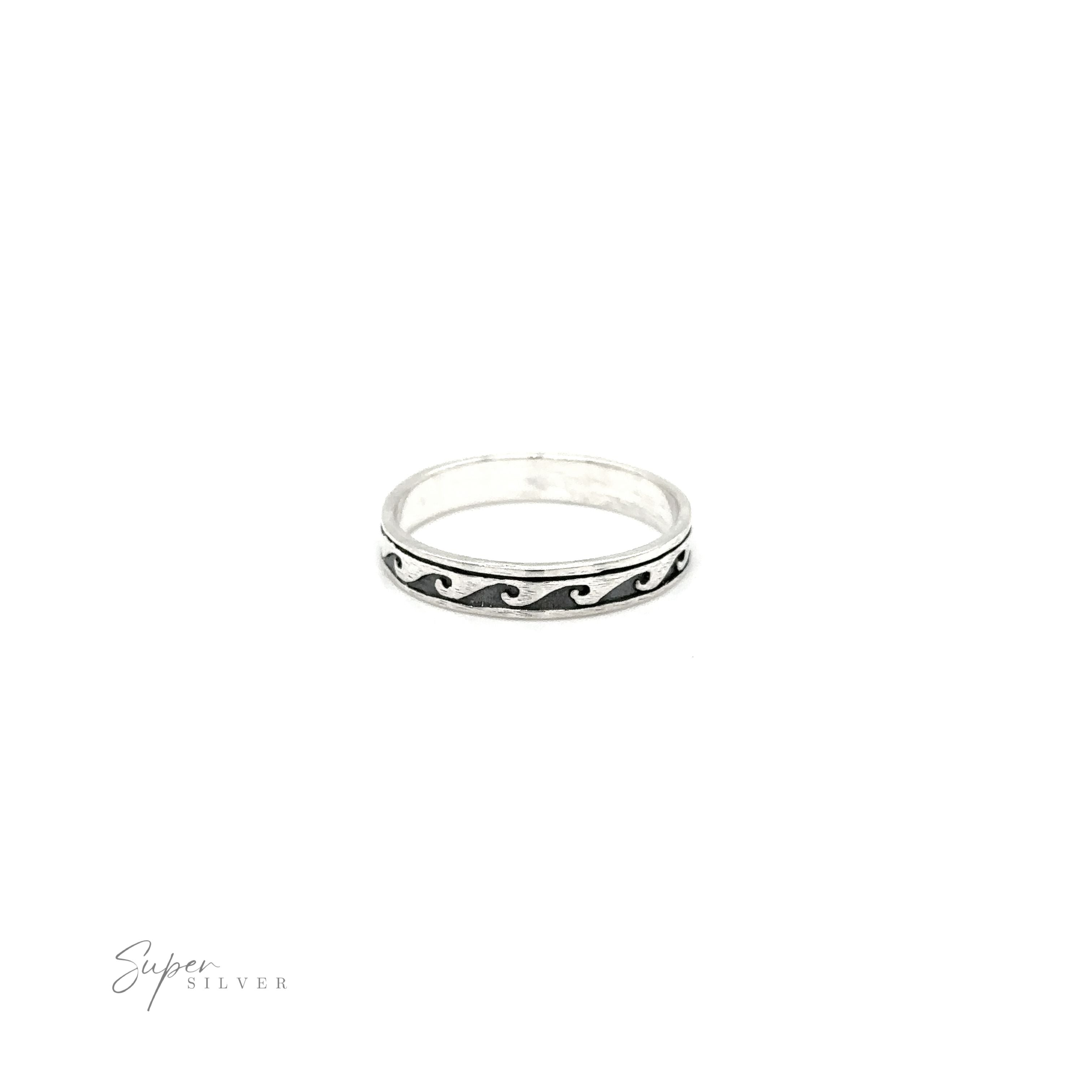 A 3mm Wave Band with black and white designs.