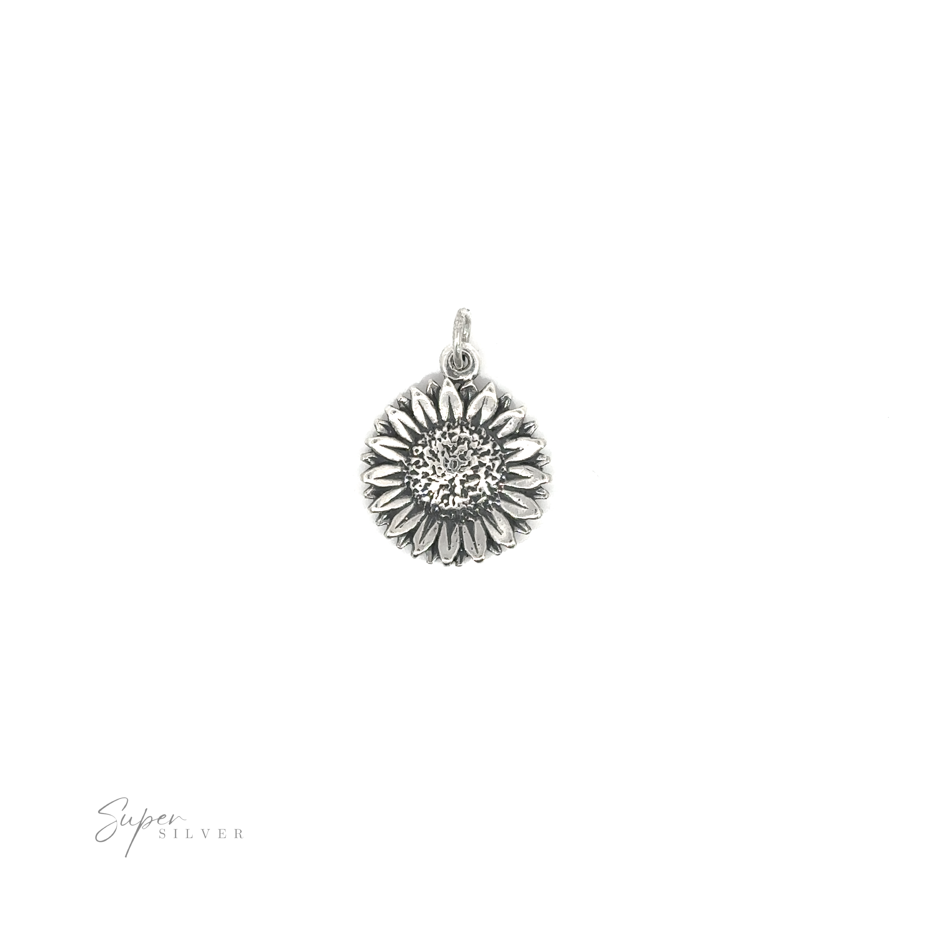 A Daisy Flower Charm on a white background.