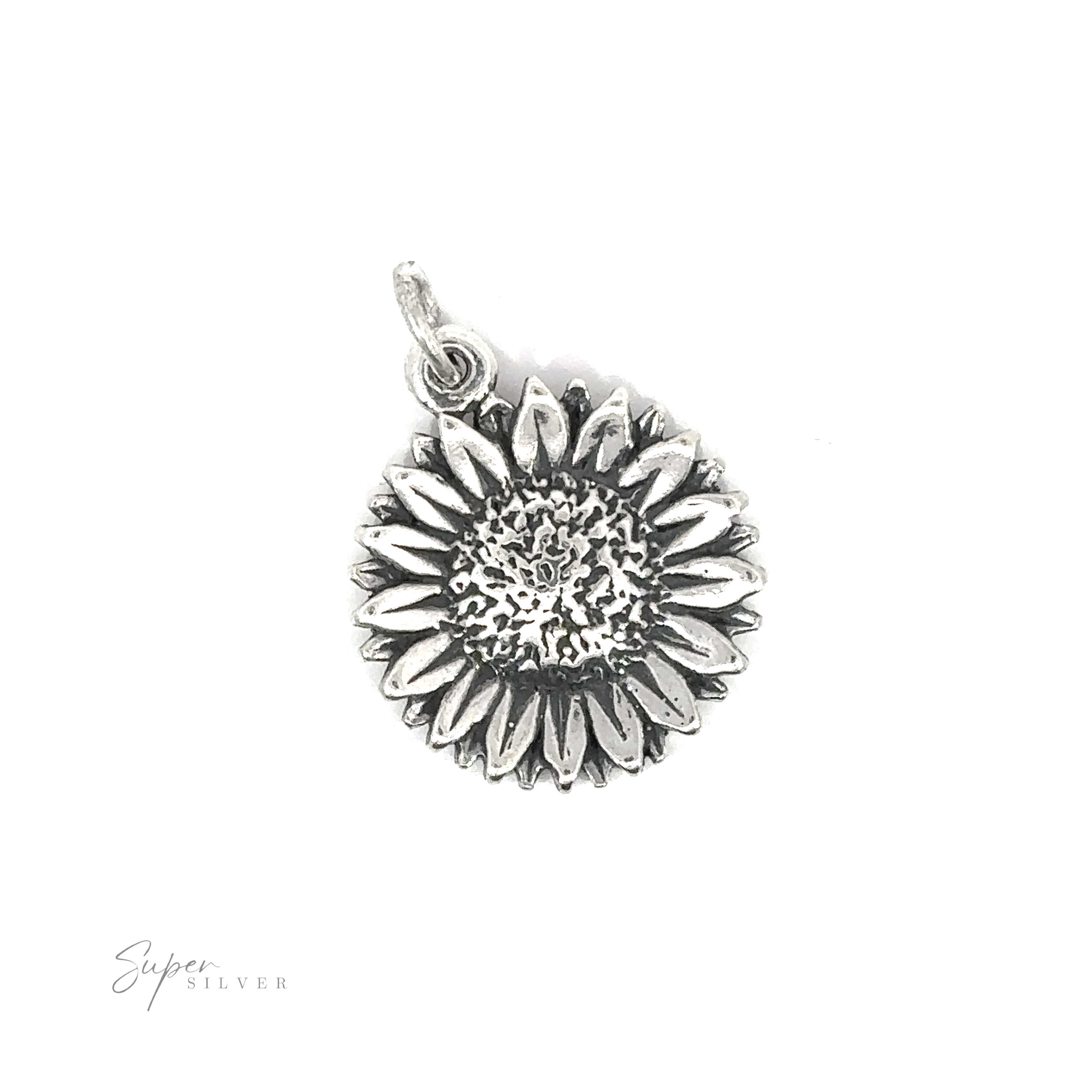 A Daisy Flower Charm on a white background.