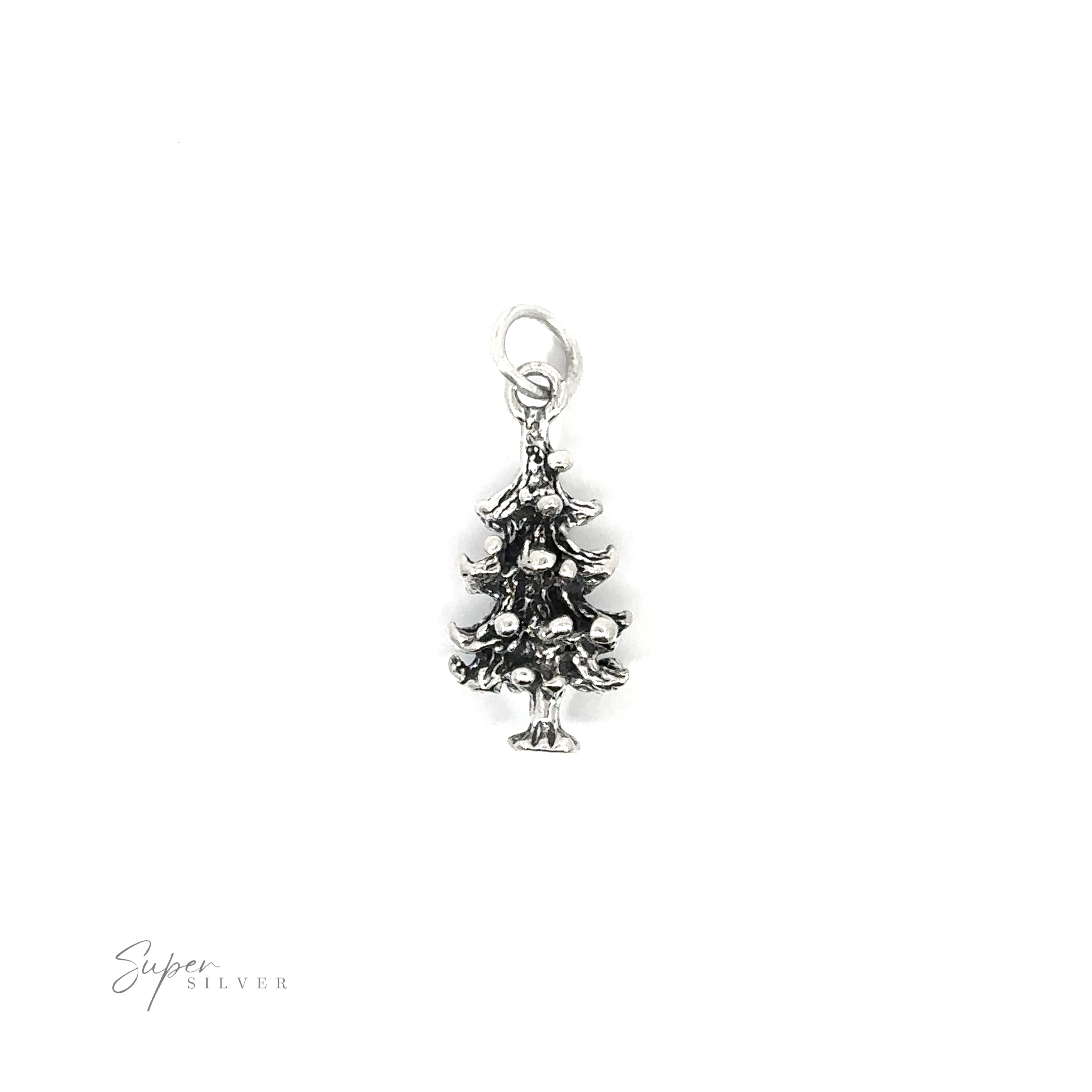 A Christmas Tree Charm on a white background.