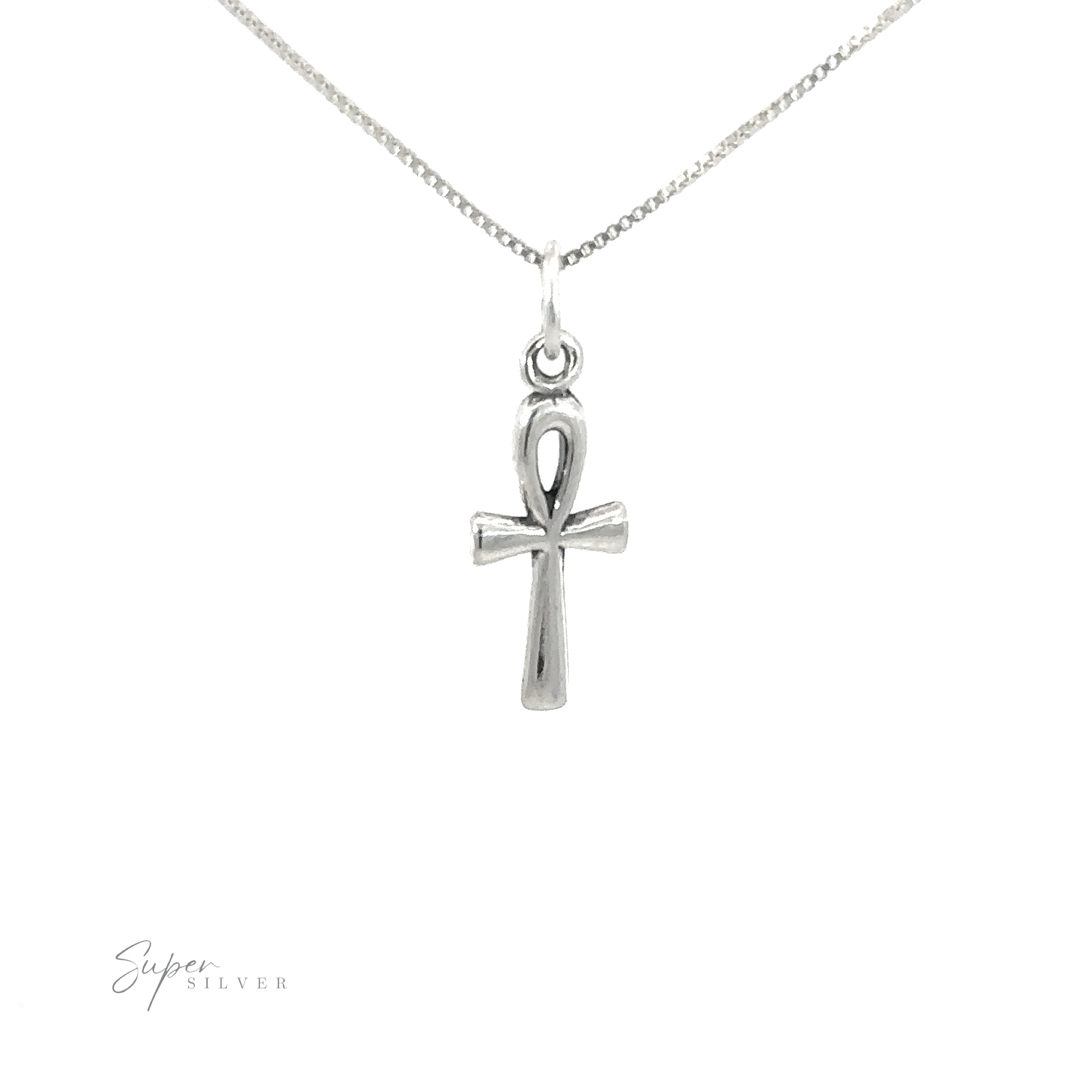 Enhance your style with elegant Ankh Charms pendants, showcasing the timeless symbol of eternal life. These exquisite pieces feature Ankh Charms delicately hanging on sleek silver chains. The