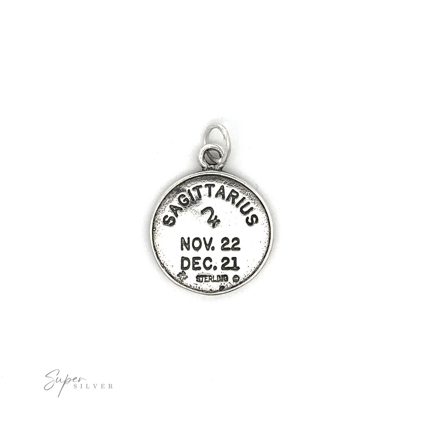 
                  
                    Round Zodiac Sign Medallion Charms with dates and symbol.
                  
                