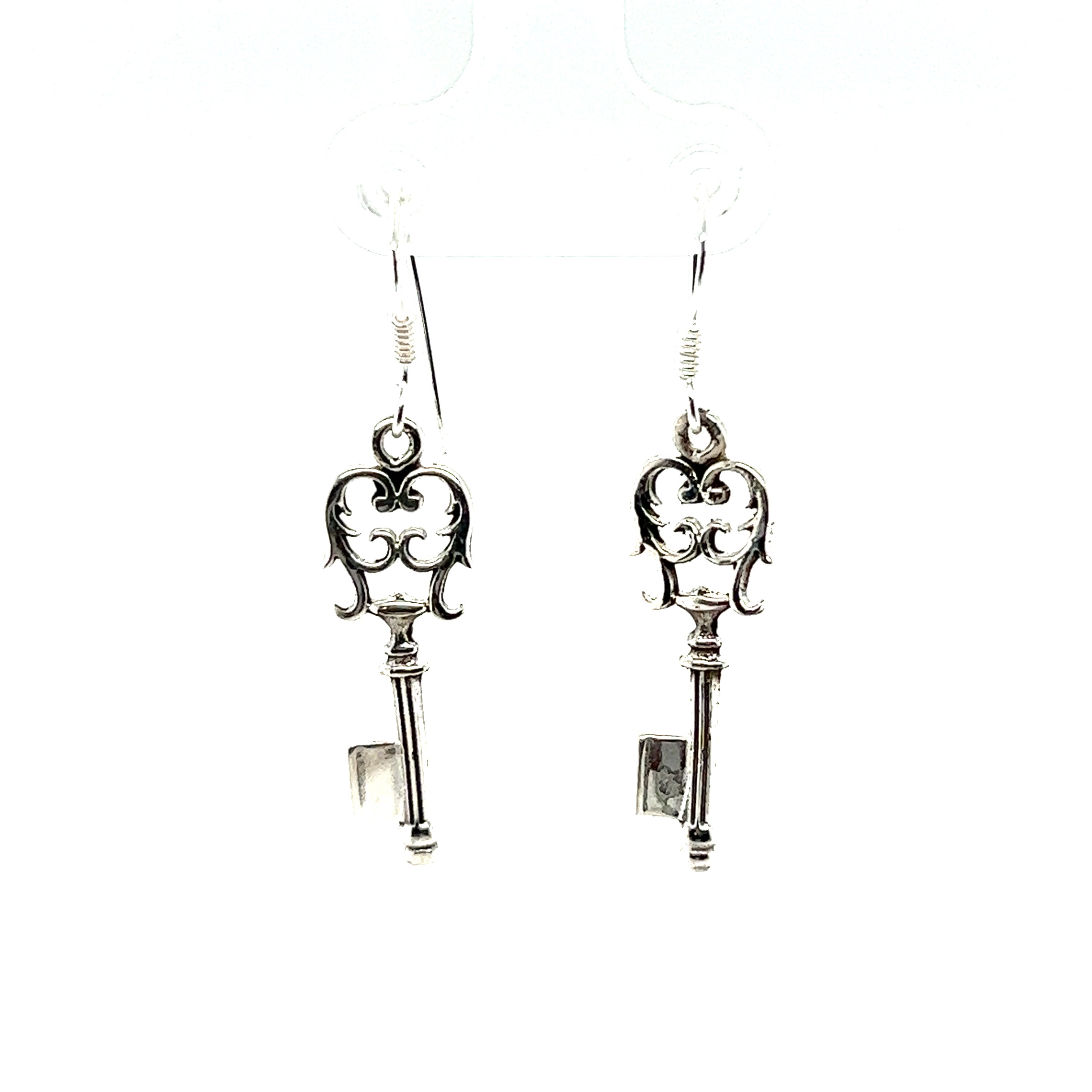 Skeleton on sale key earrings