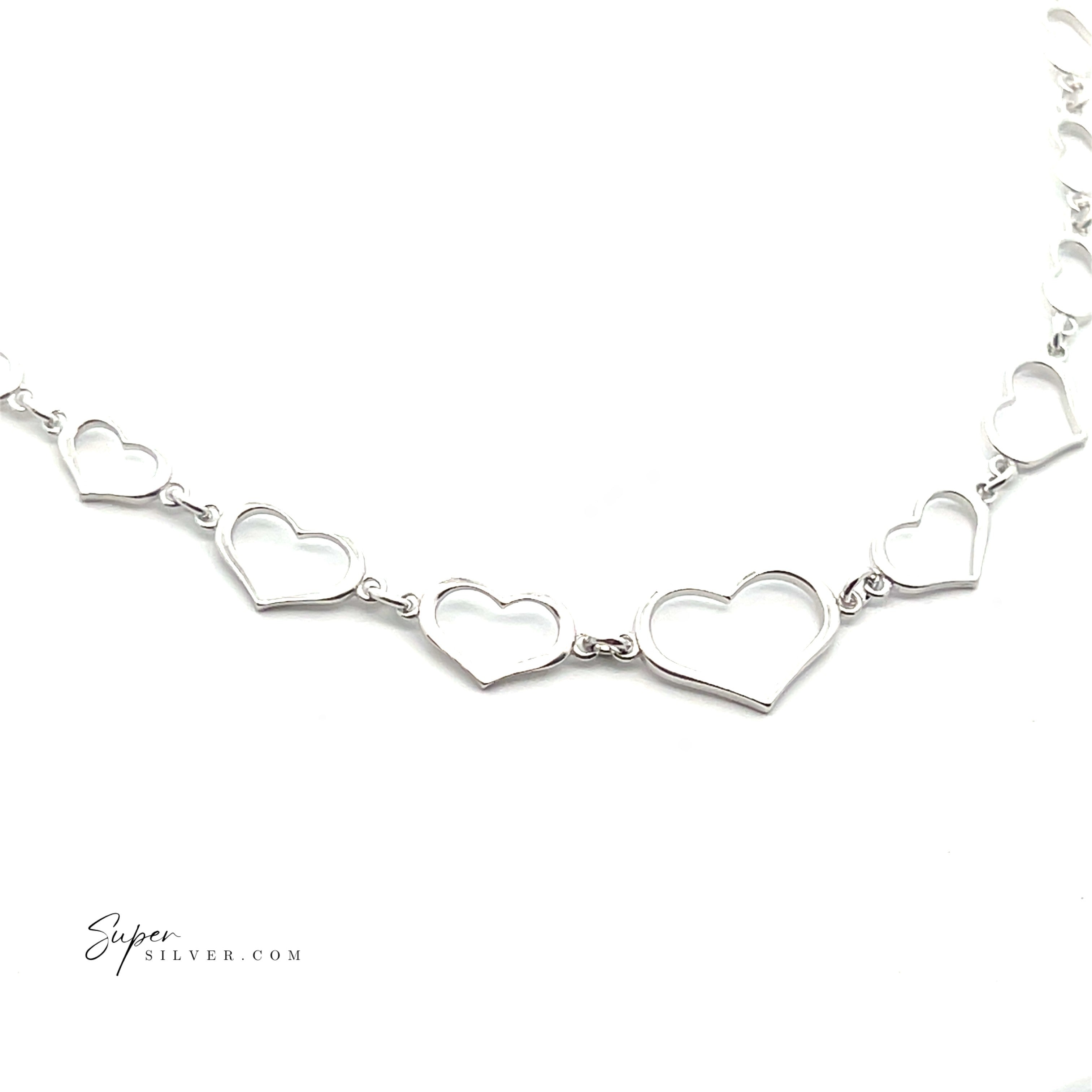 Graduated Heart Necklace