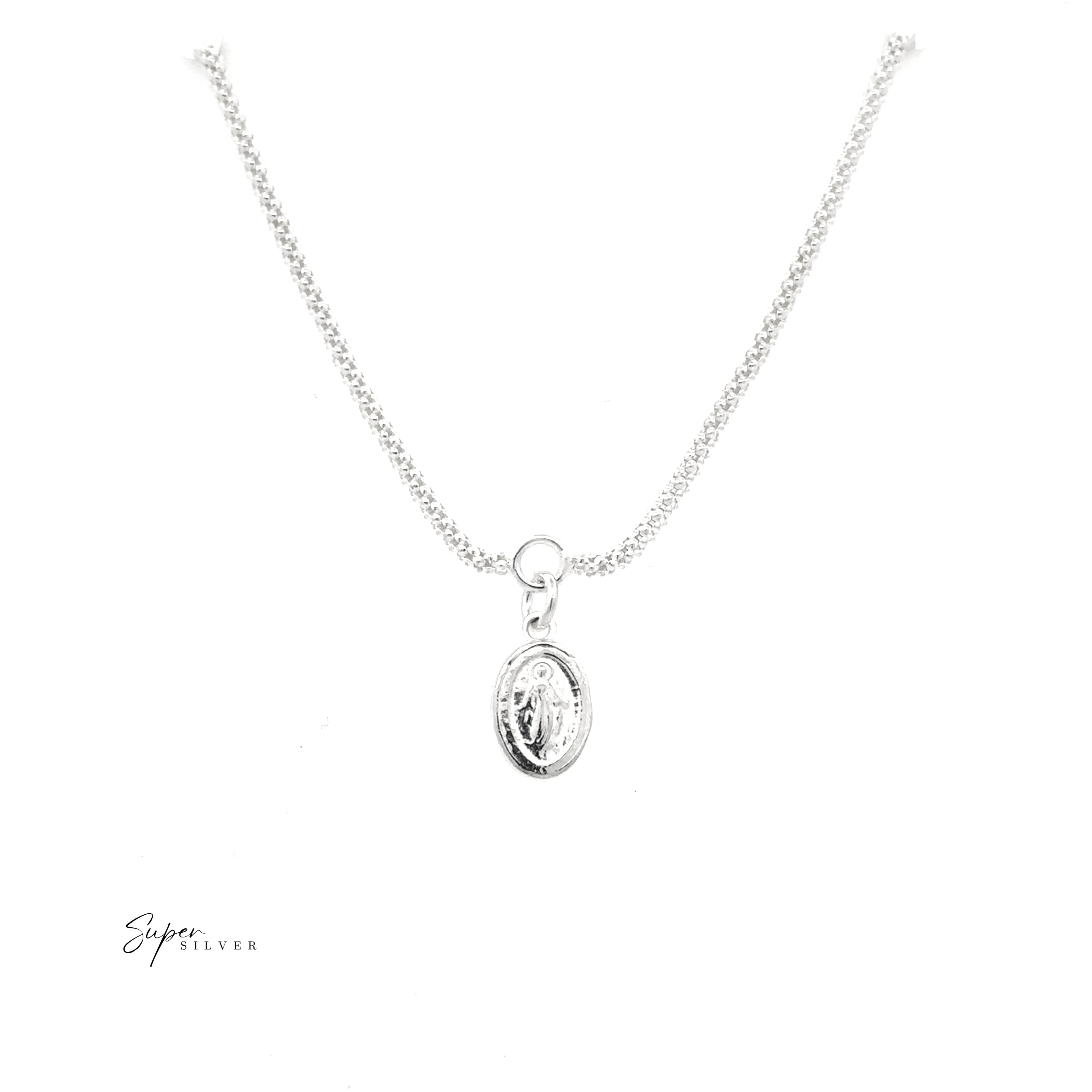 Saint Necklace on Popcorn Chain