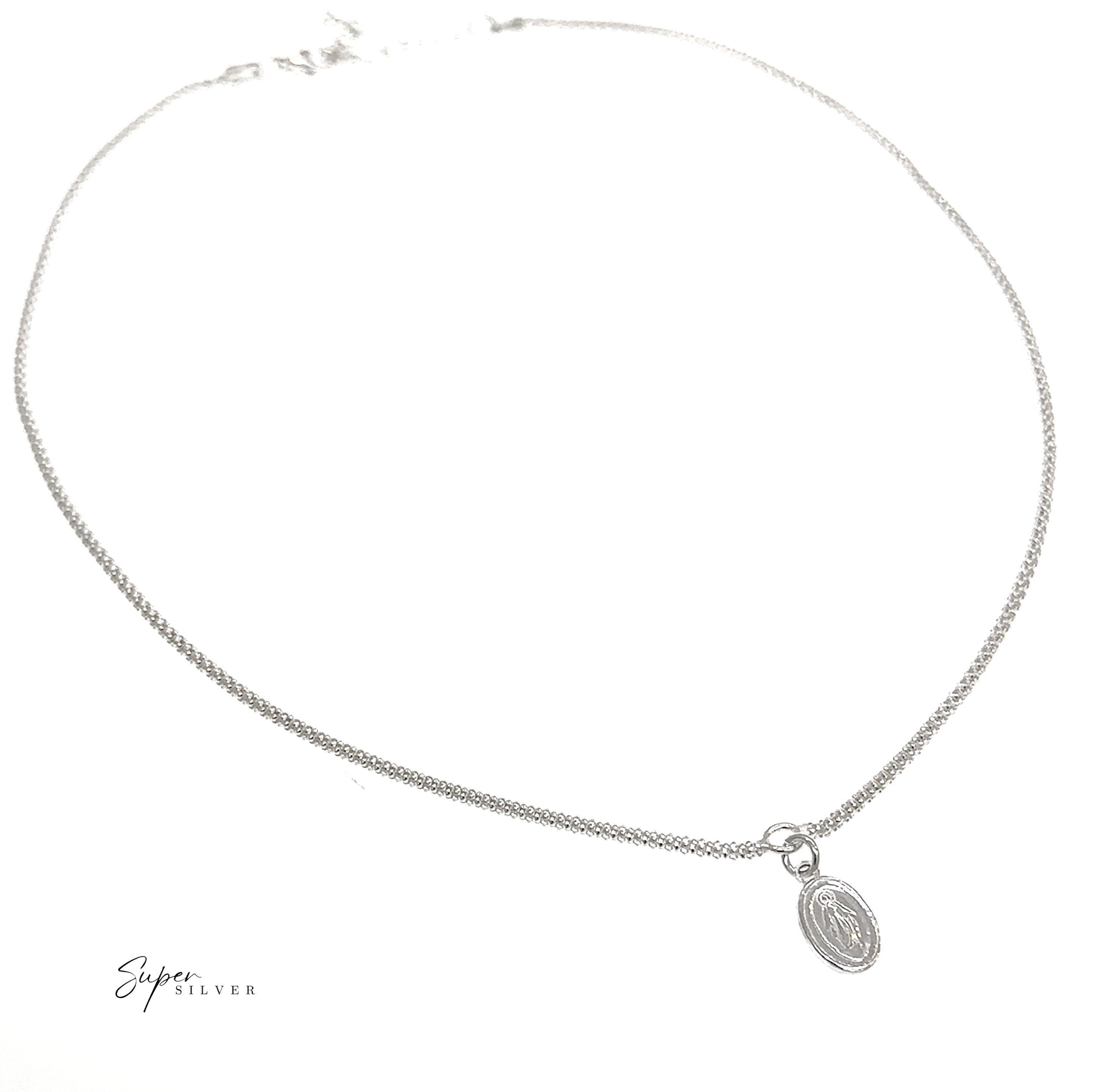 Saint Necklace on Popcorn Chain