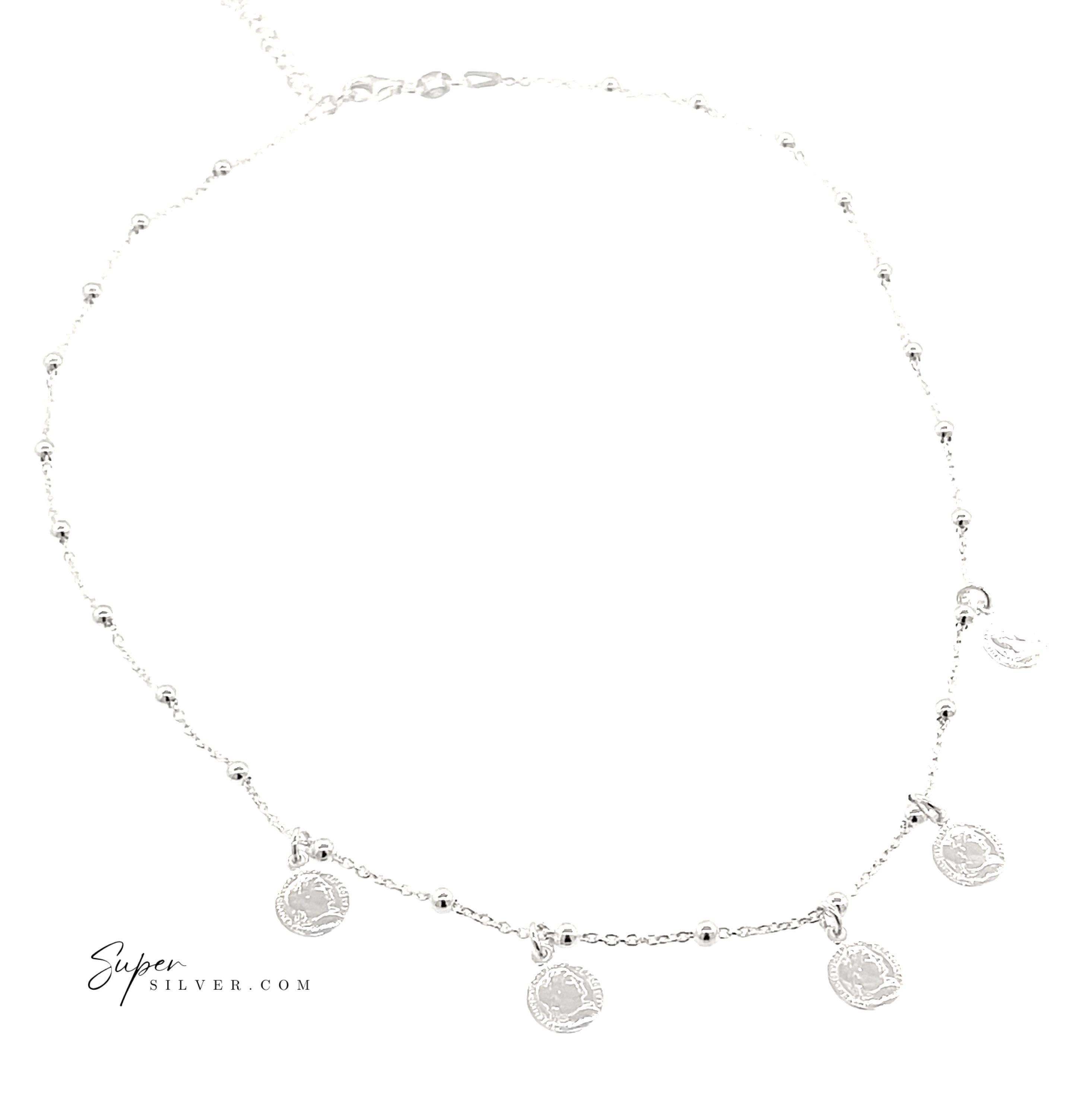 Beaded Coin Necklace