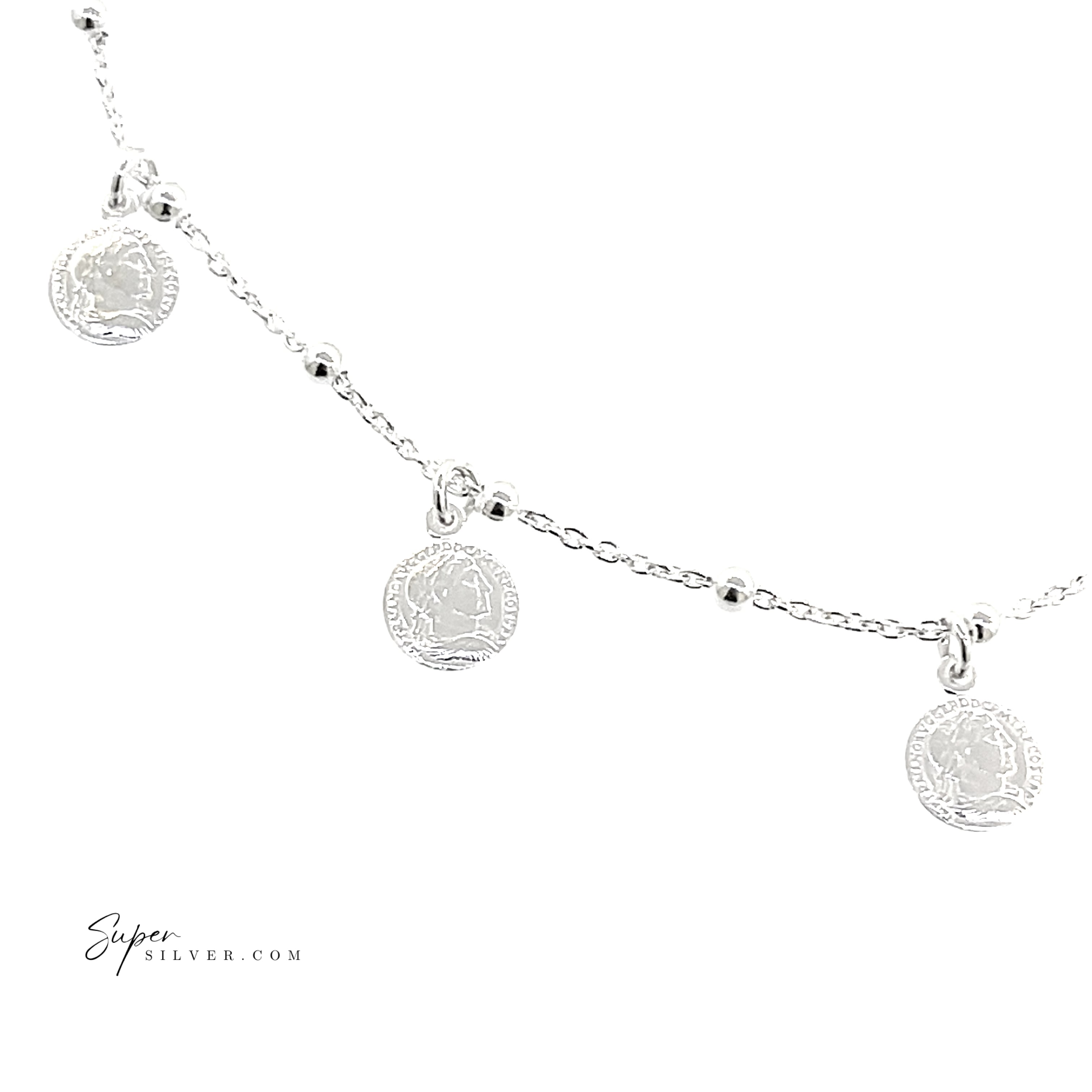 Beaded Coin Necklace