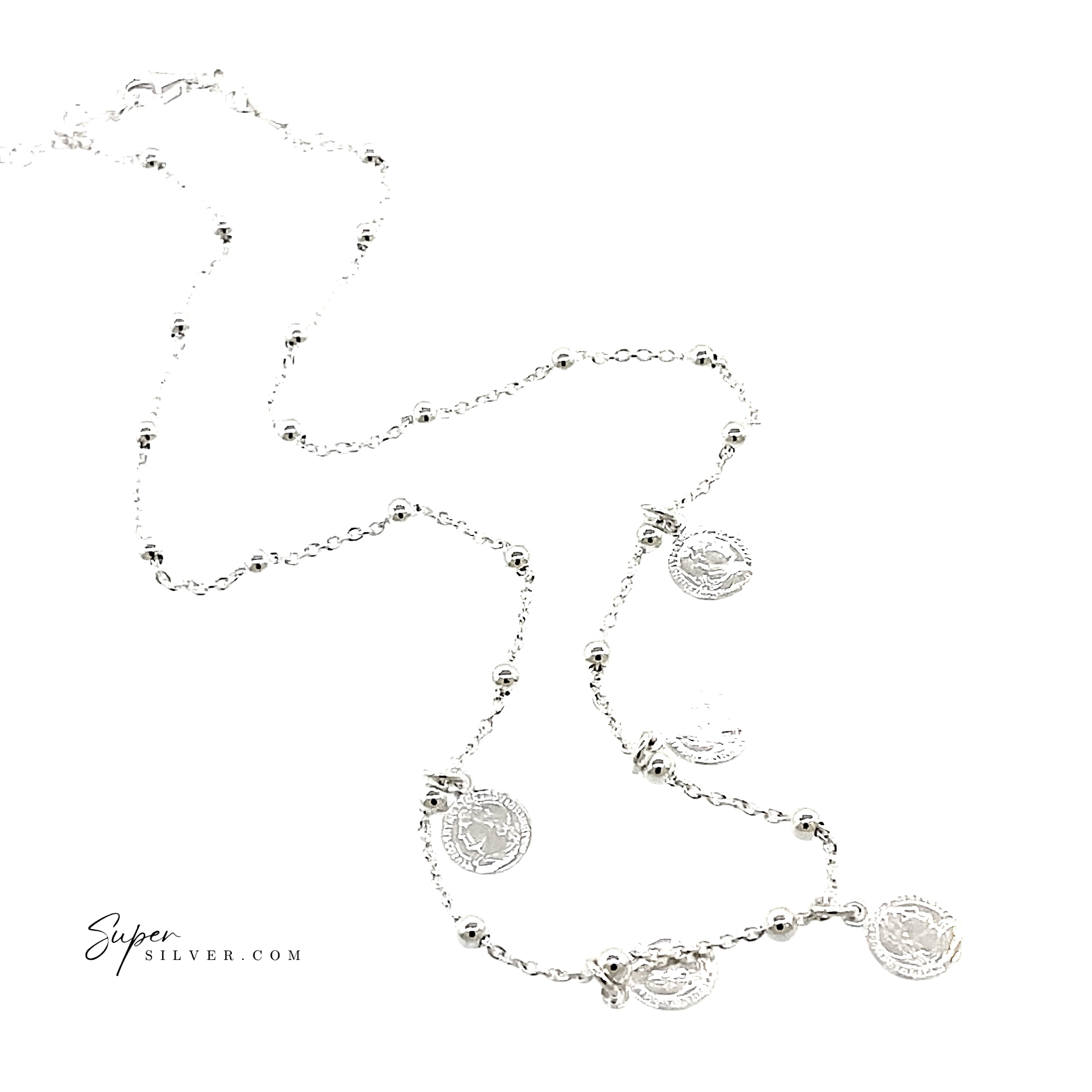 Beaded Coin Necklace