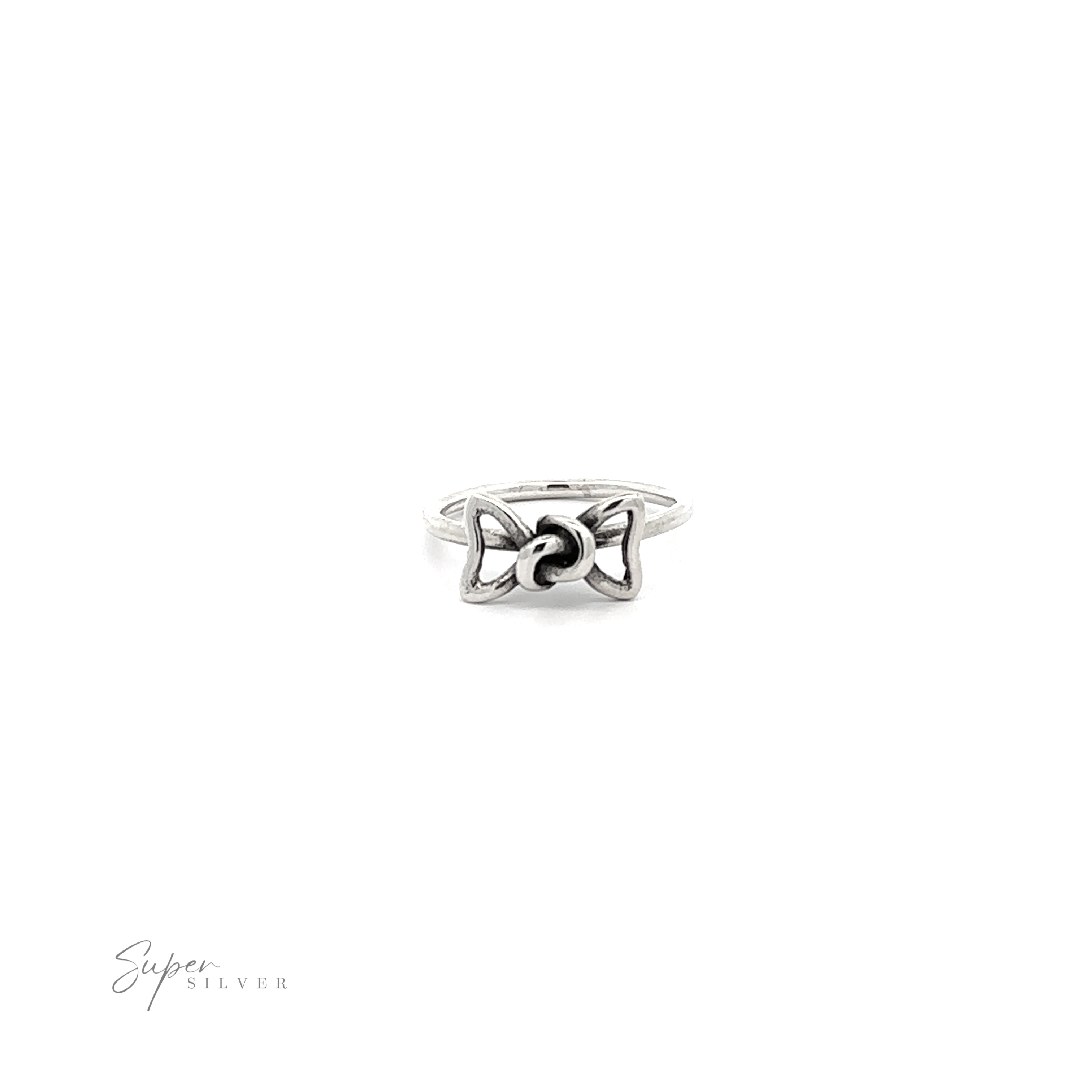 A Wire Bow Ring, a cute addition with a knotted center.