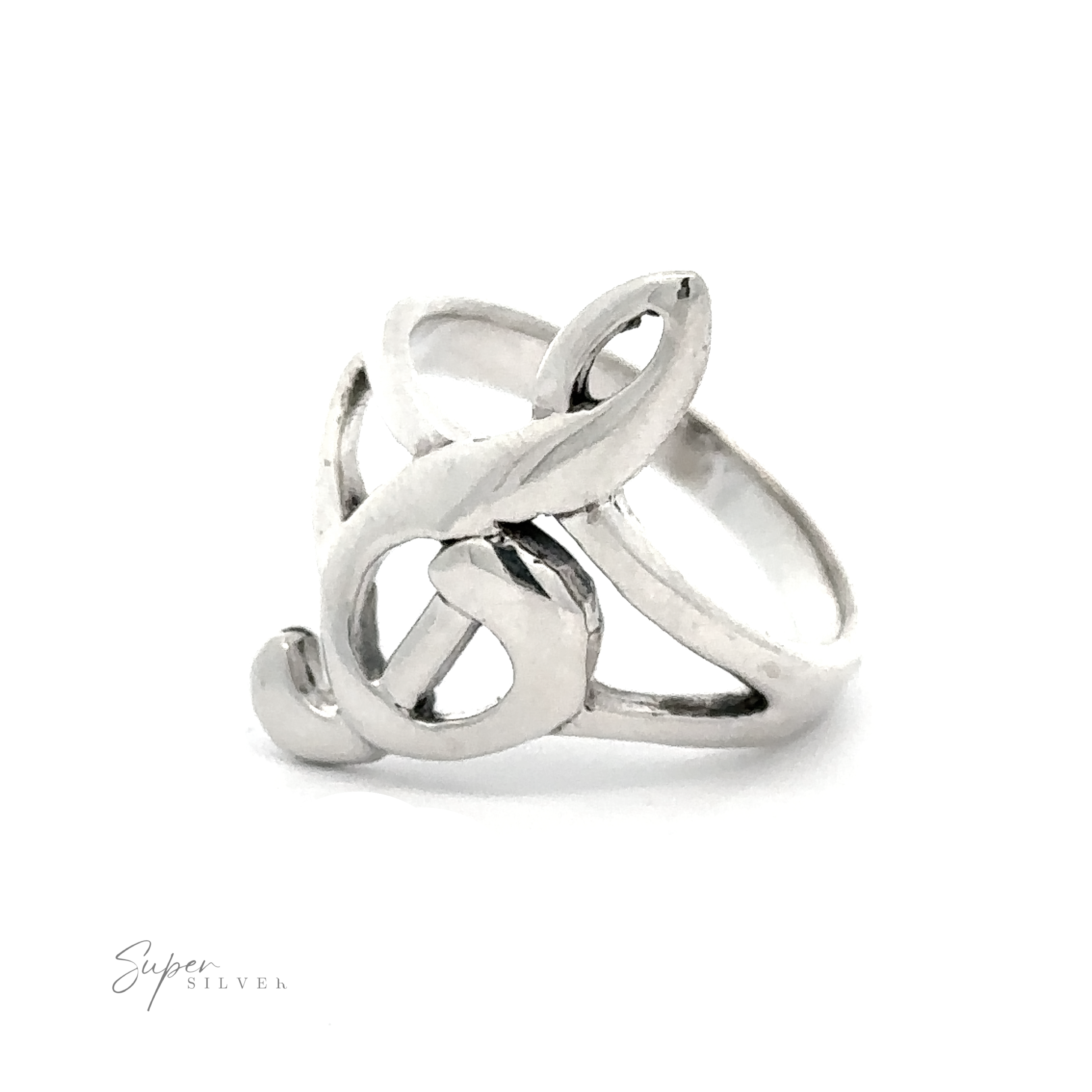 A silver Treble Clef Ring.