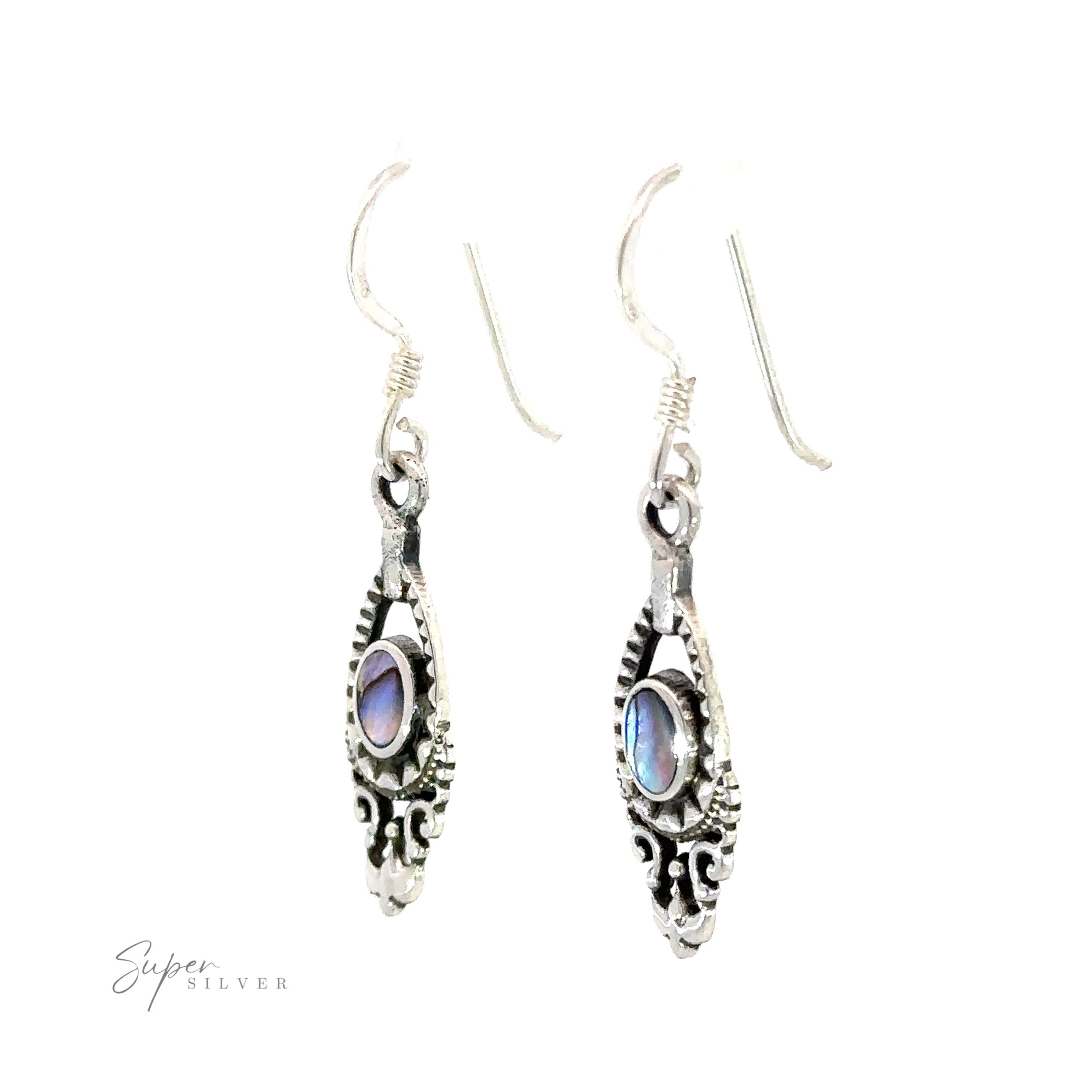 Everyday delicate Victorian stone earrings.