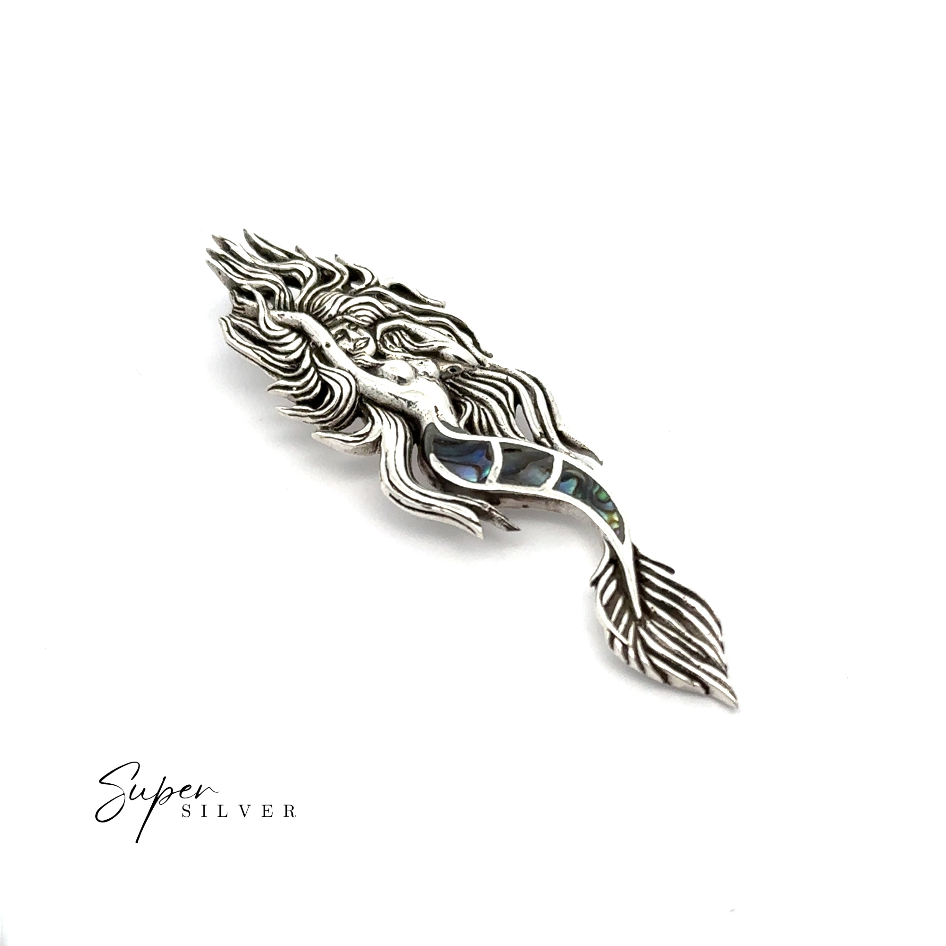 Inlay Mermaid Pendant