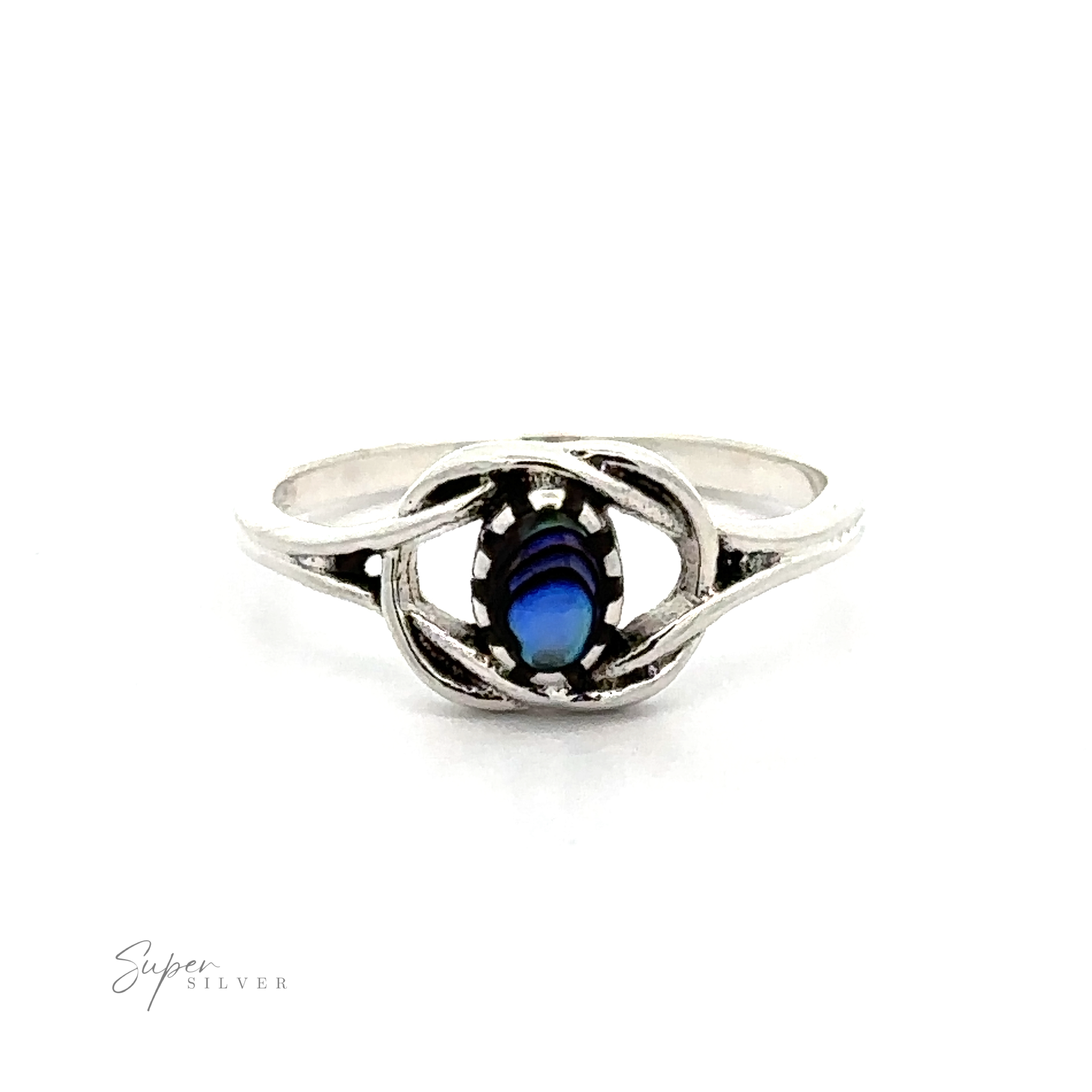 A delicate knot ring with an oval stone, perfect for adding a boho vibe.