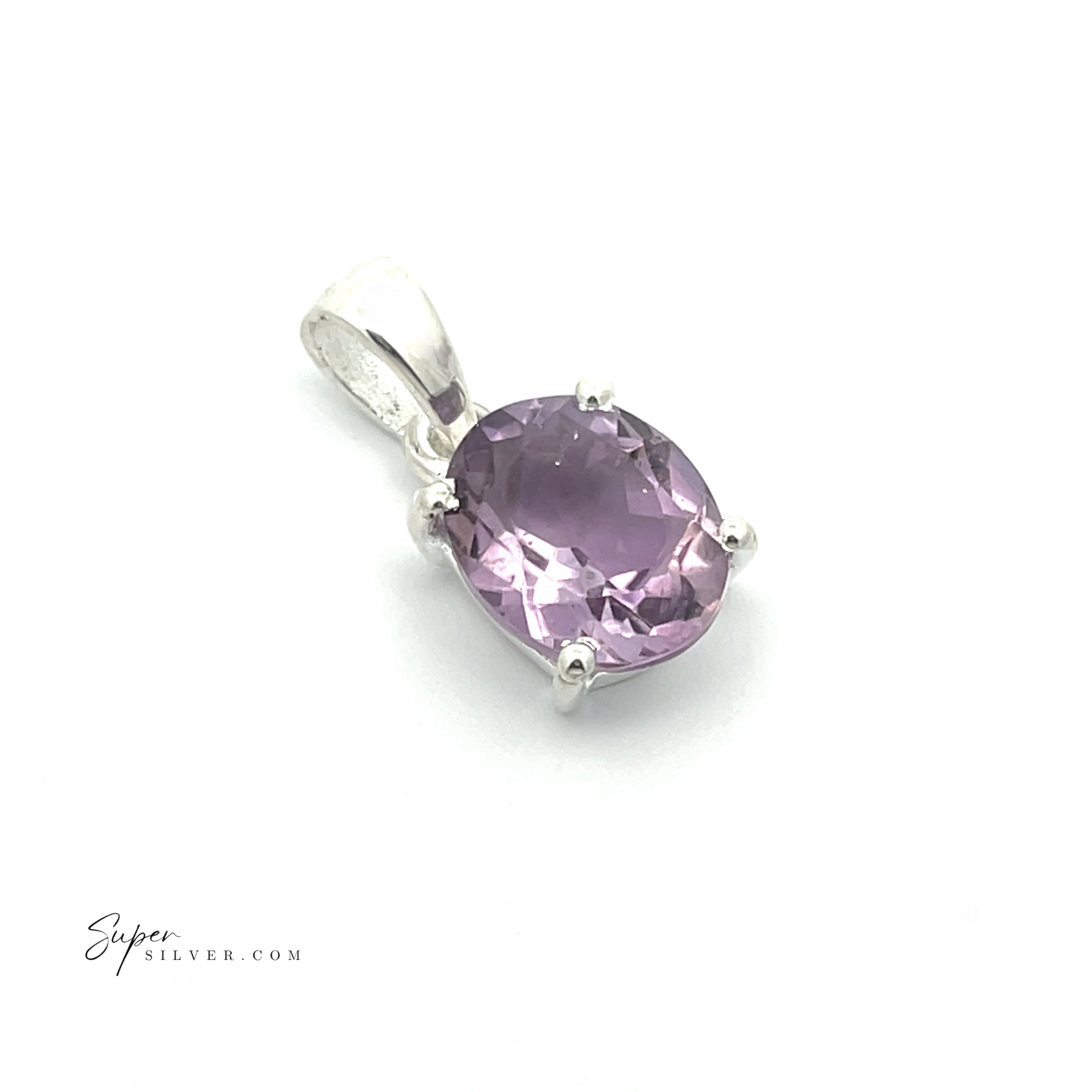 Brilliant Pronged Gemstone Pendant