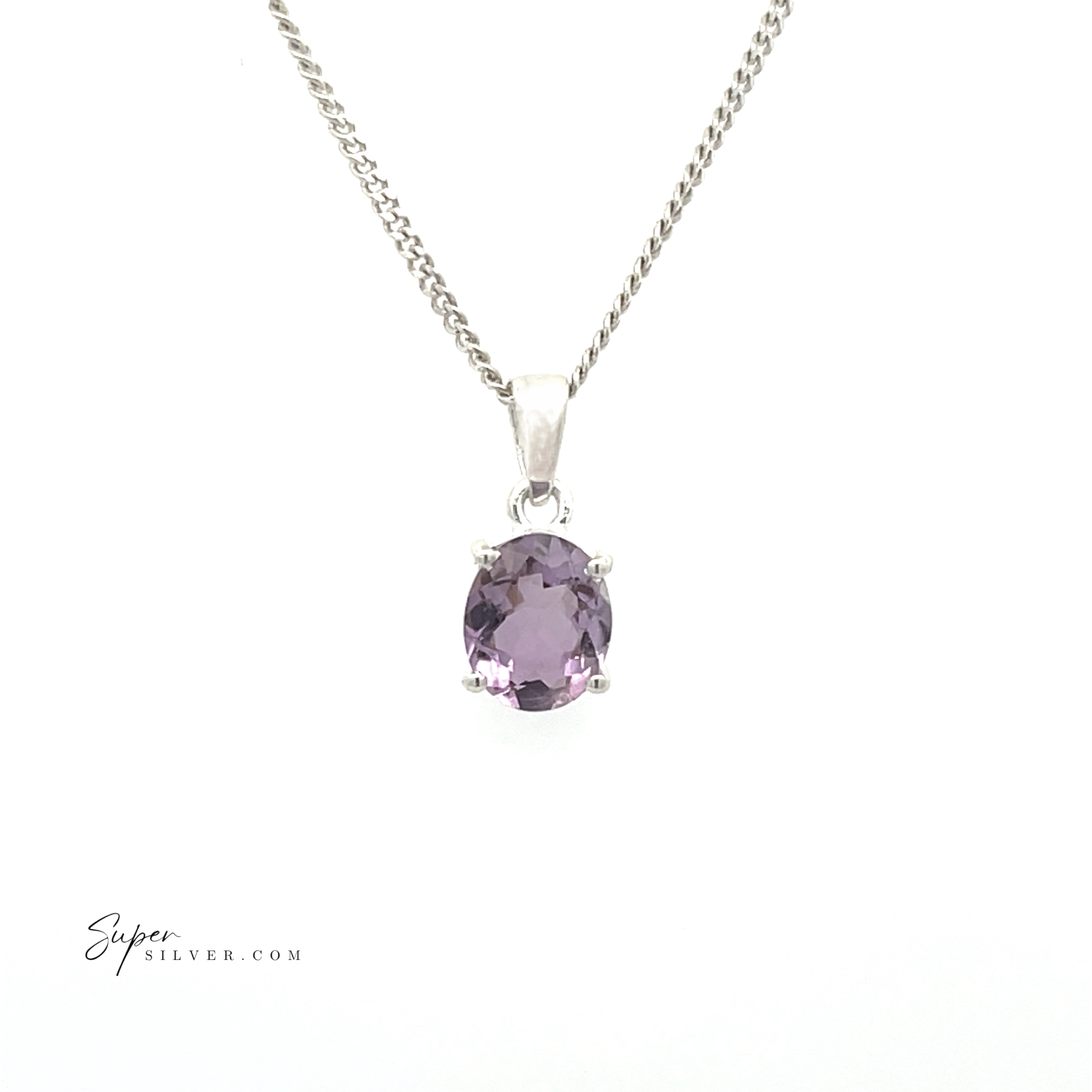 Brilliant Pronged Gemstone Pendant