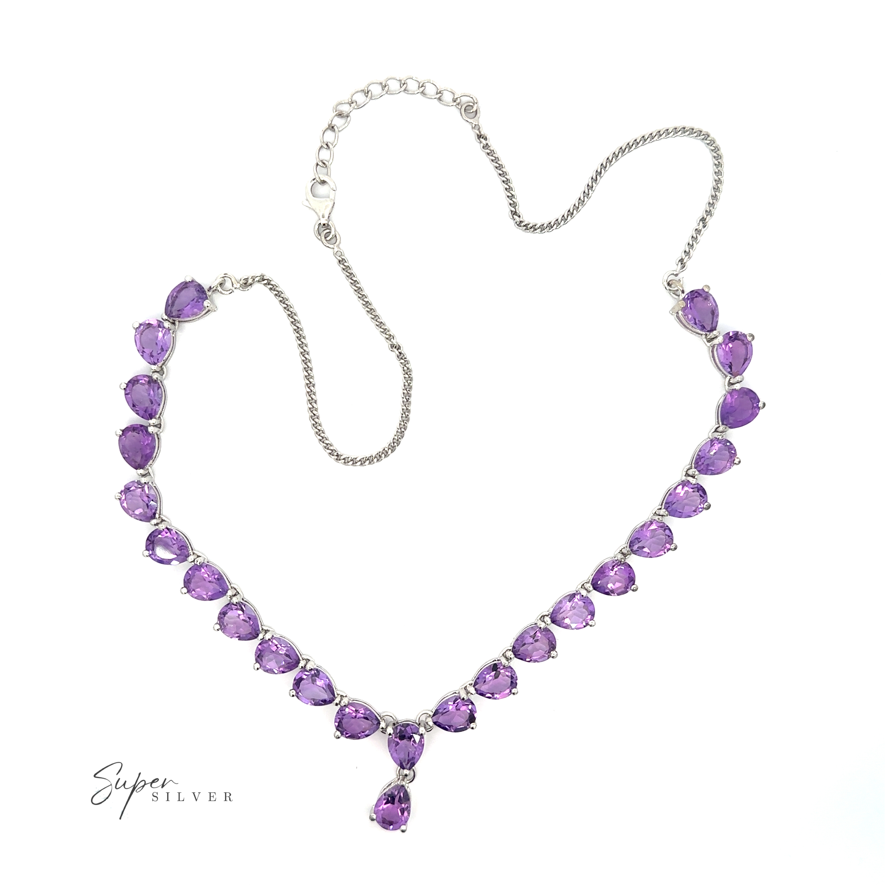 Amethyst Elegant Faceted Gemstone Jewelry Set crafted with elegance and sophistication.
